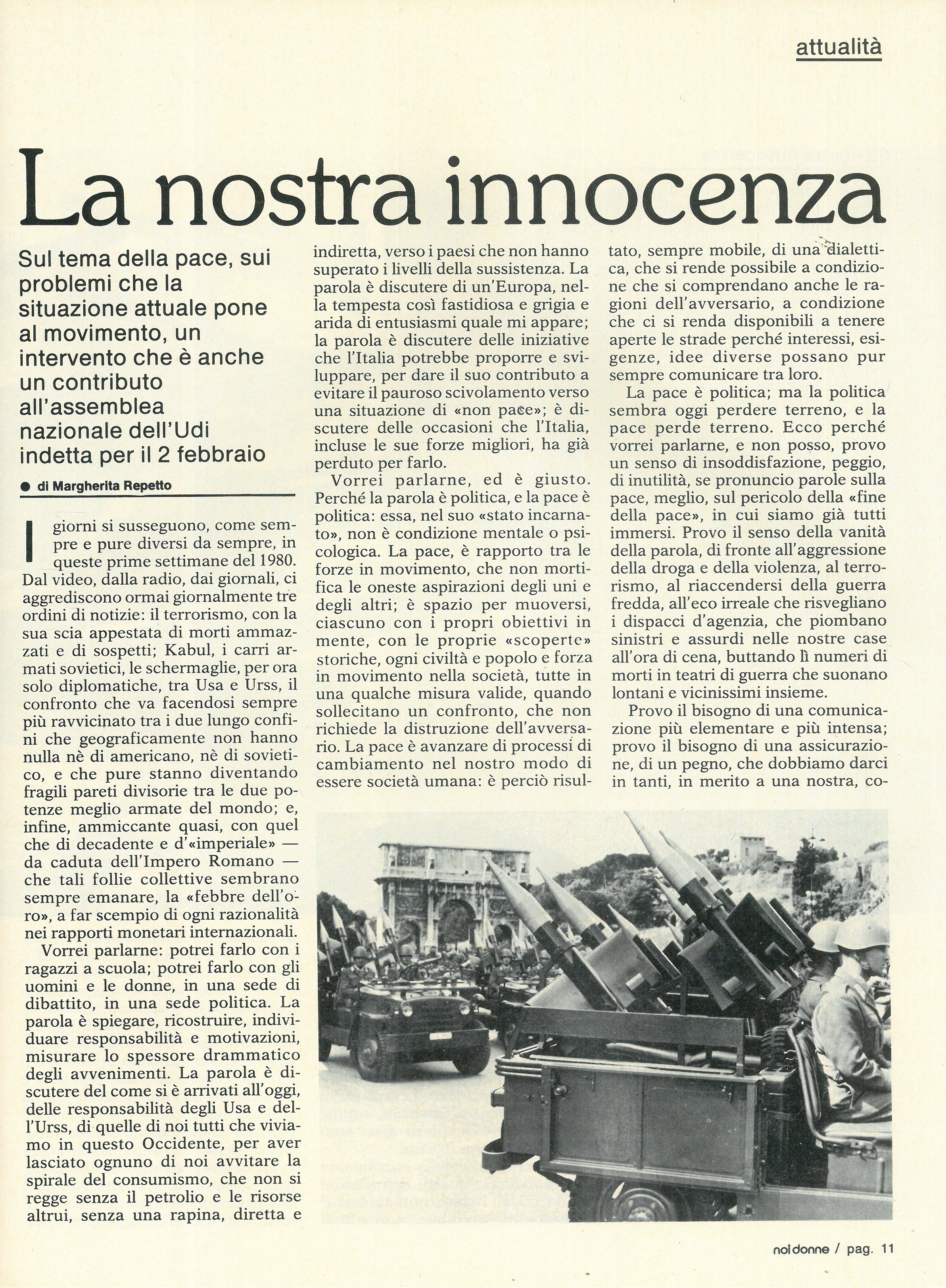 Foto: Vivere donna vivere città