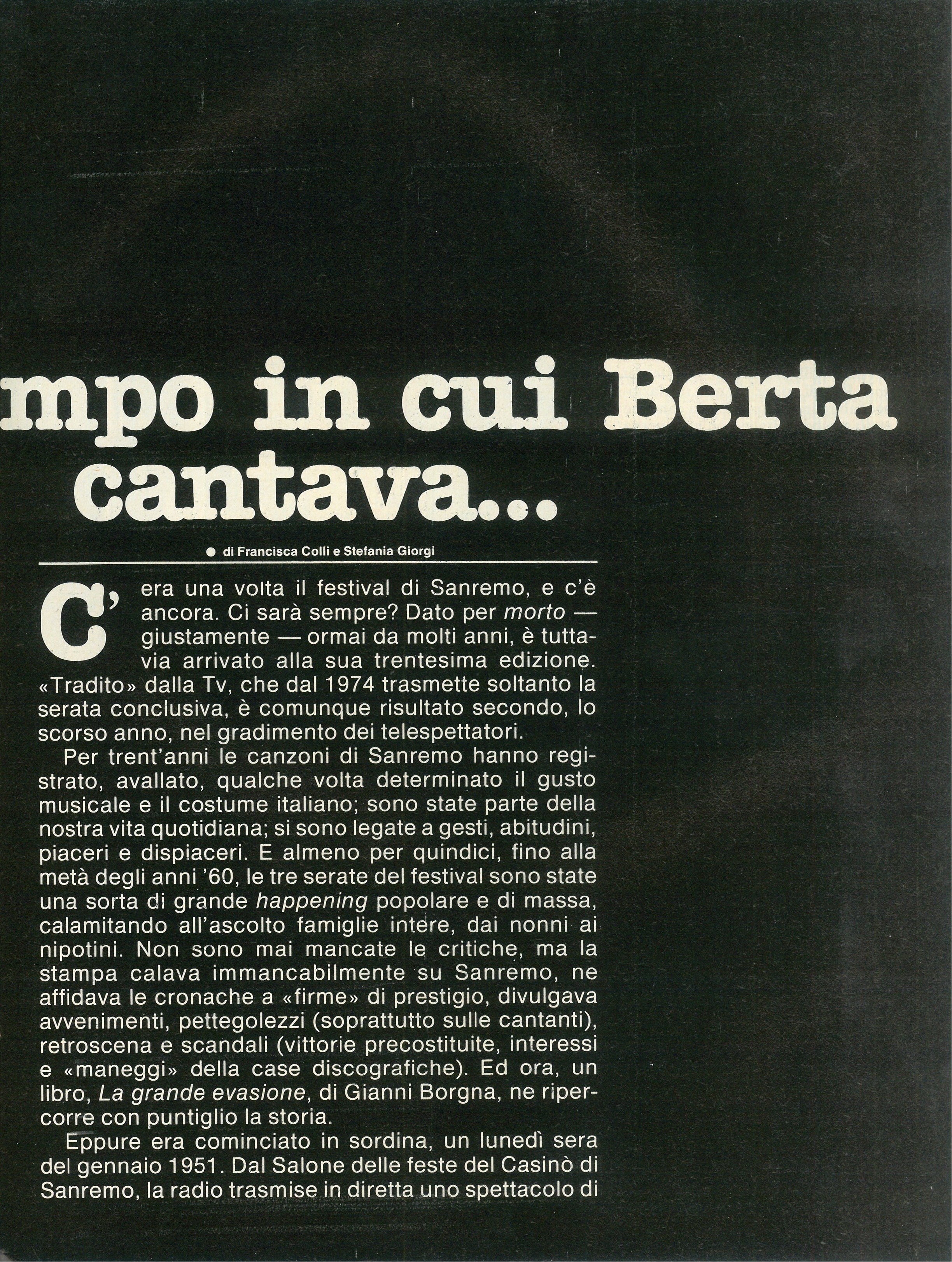 Foto: Sanremo: nessuno mi può giudicare