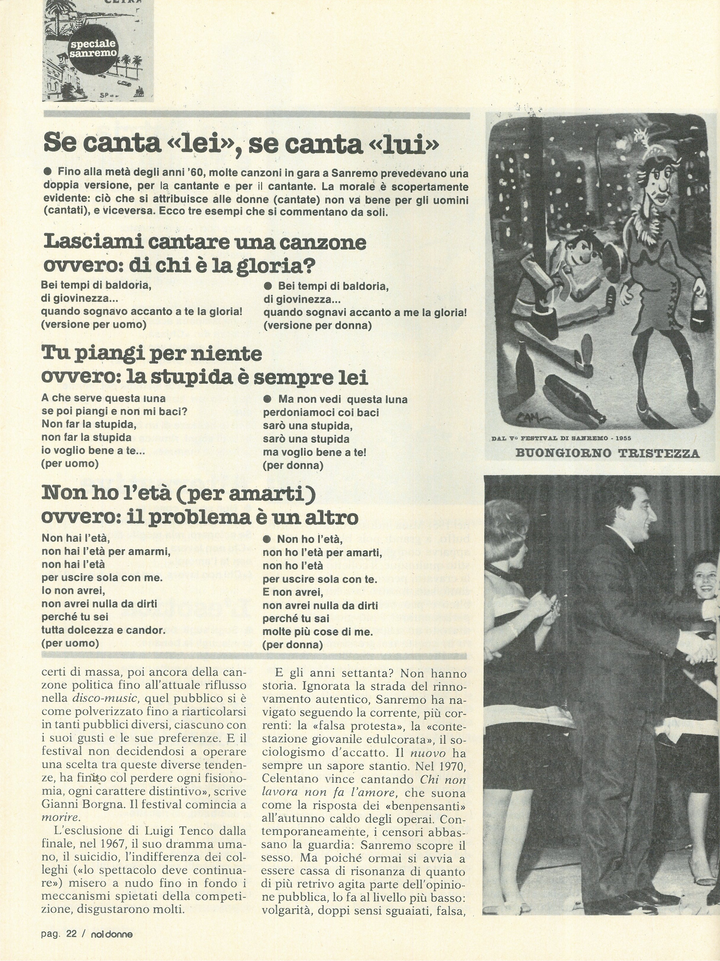 Foto: Sanremo: nessuno mi può giudicare