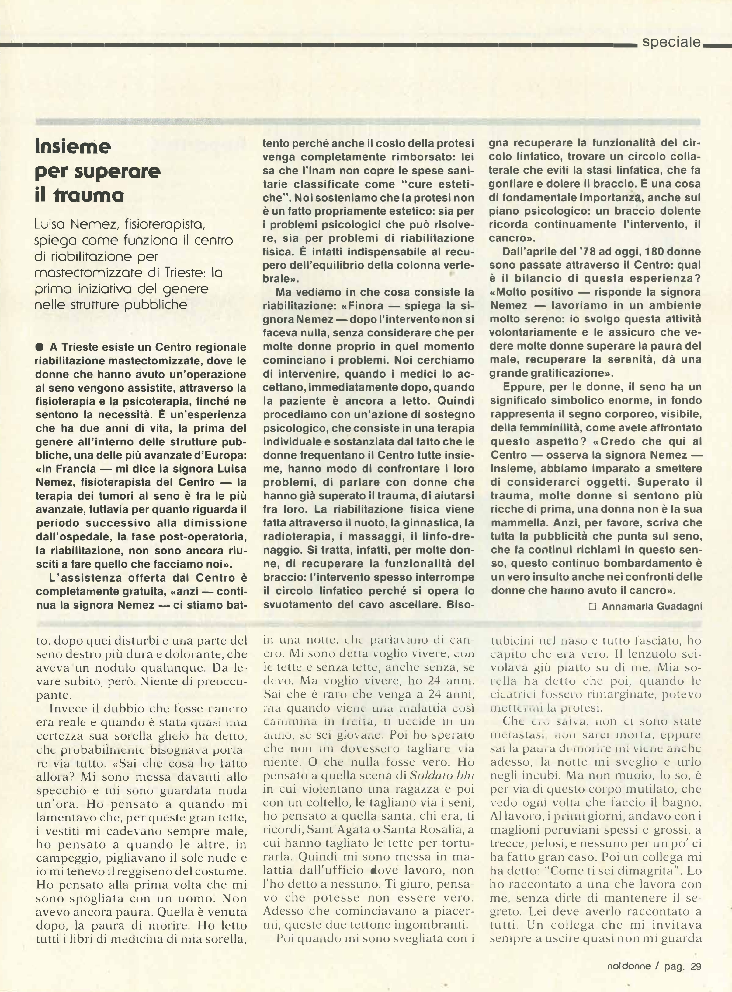 Foto: Cancro chiamiamolo per nome