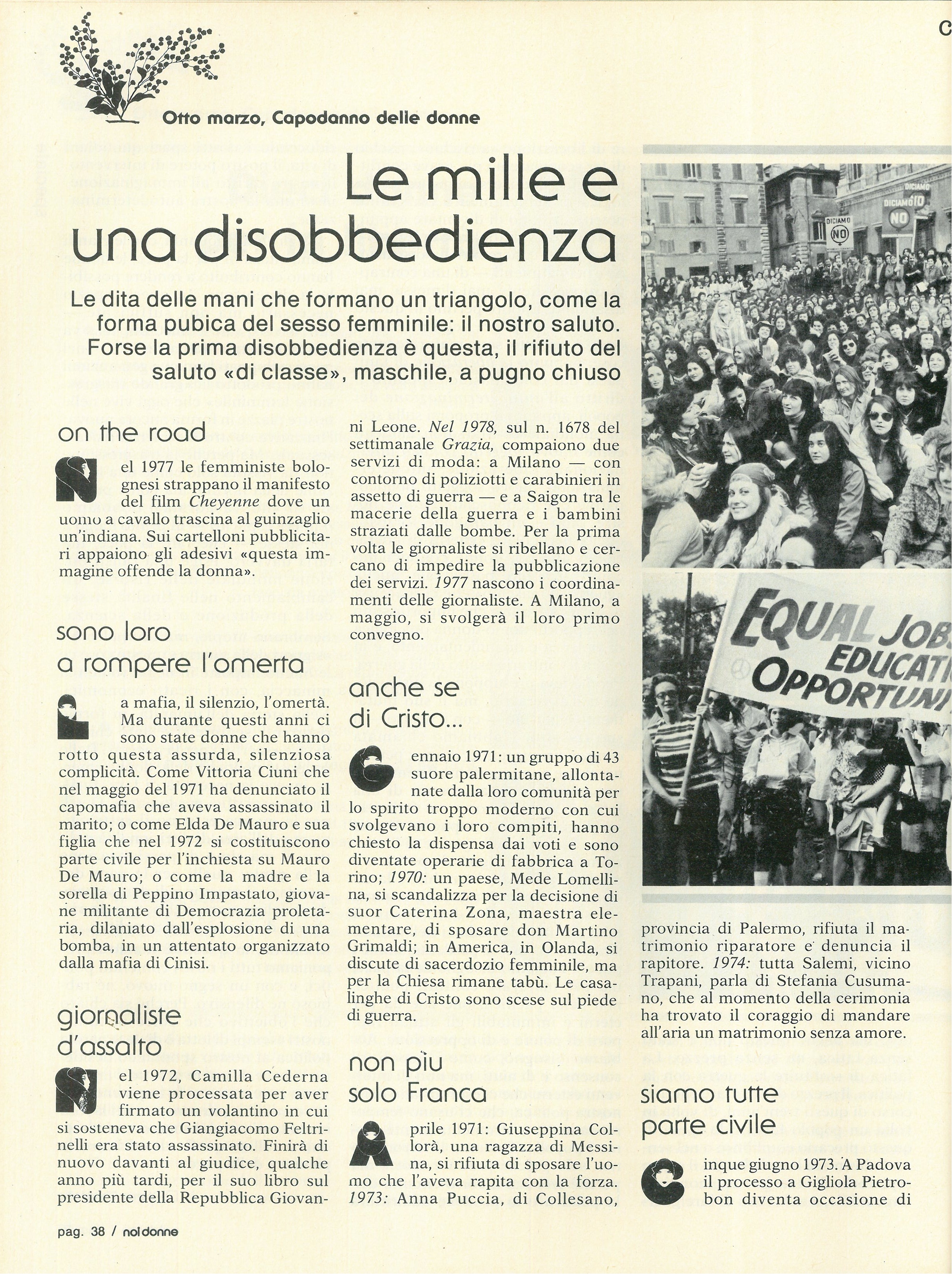 Foto: (nr 10-11) Alla sbarra del tribunale otto marzo