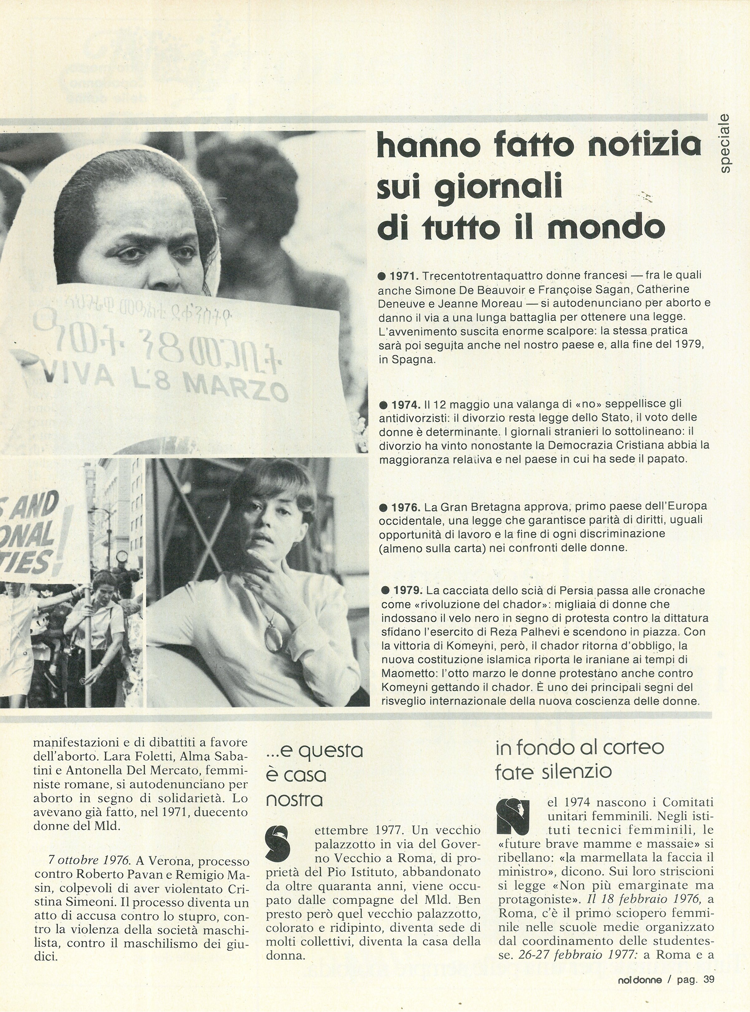 Foto: (nr 10-11) Alla sbarra del tribunale otto marzo