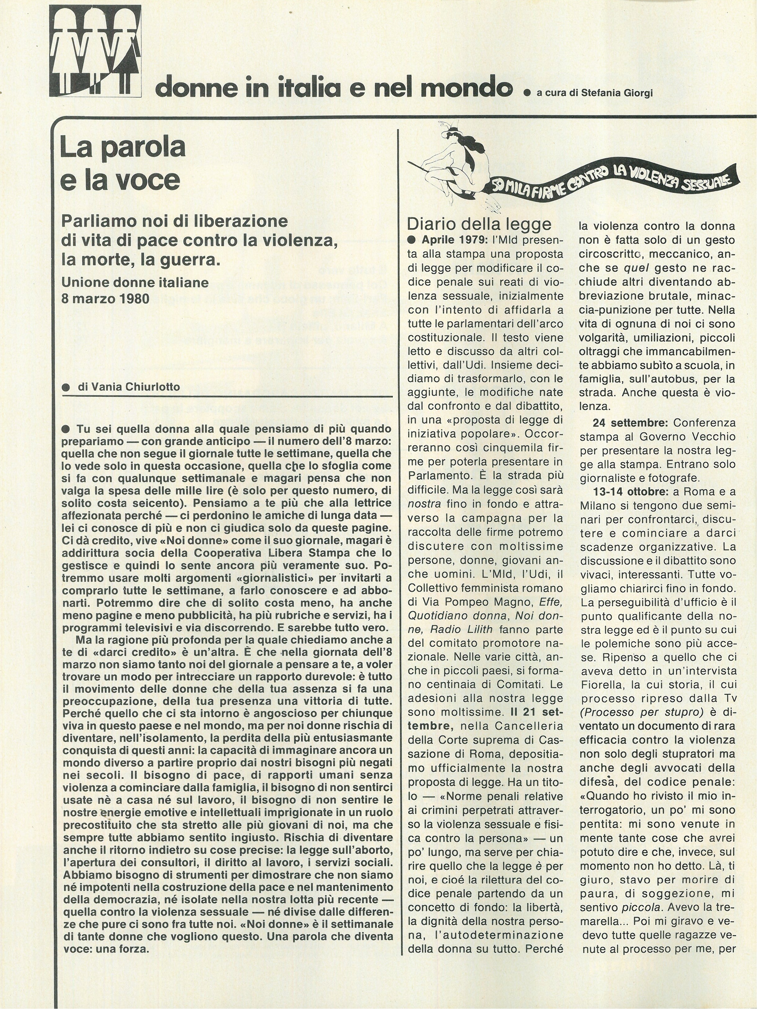 Foto: (nr 10-11) Alla sbarra del tribunale otto marzo