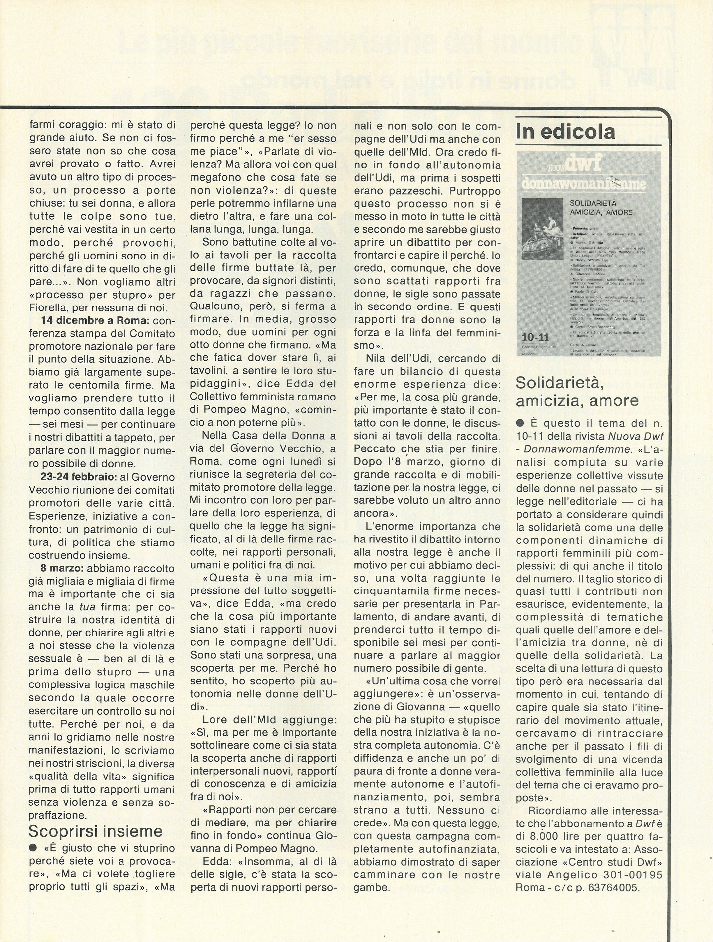 Foto: (nr 10-11) Alla sbarra del tribunale otto marzo