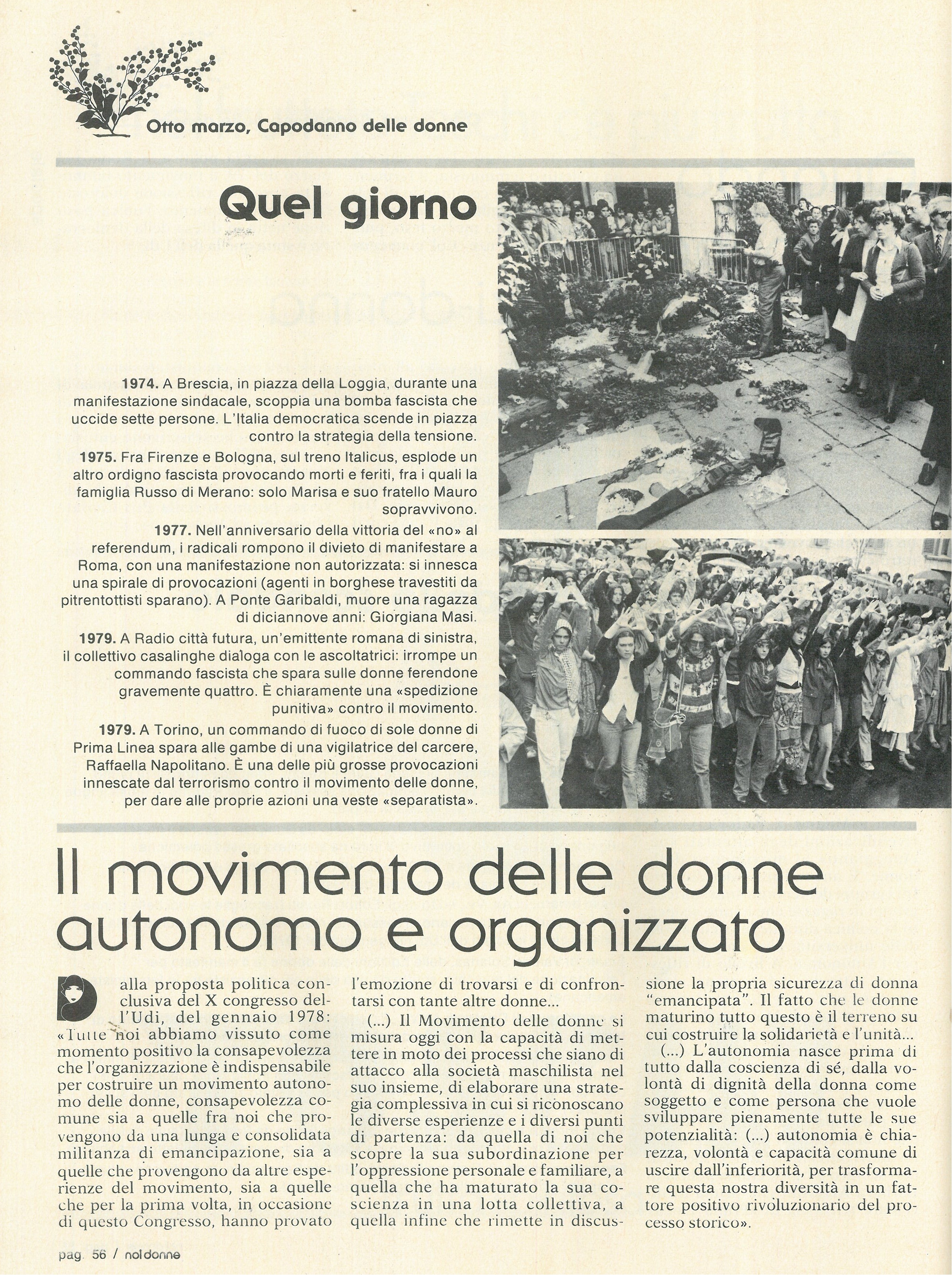 Foto: (nr 10-11) Alla sbarra del tribunale otto marzo