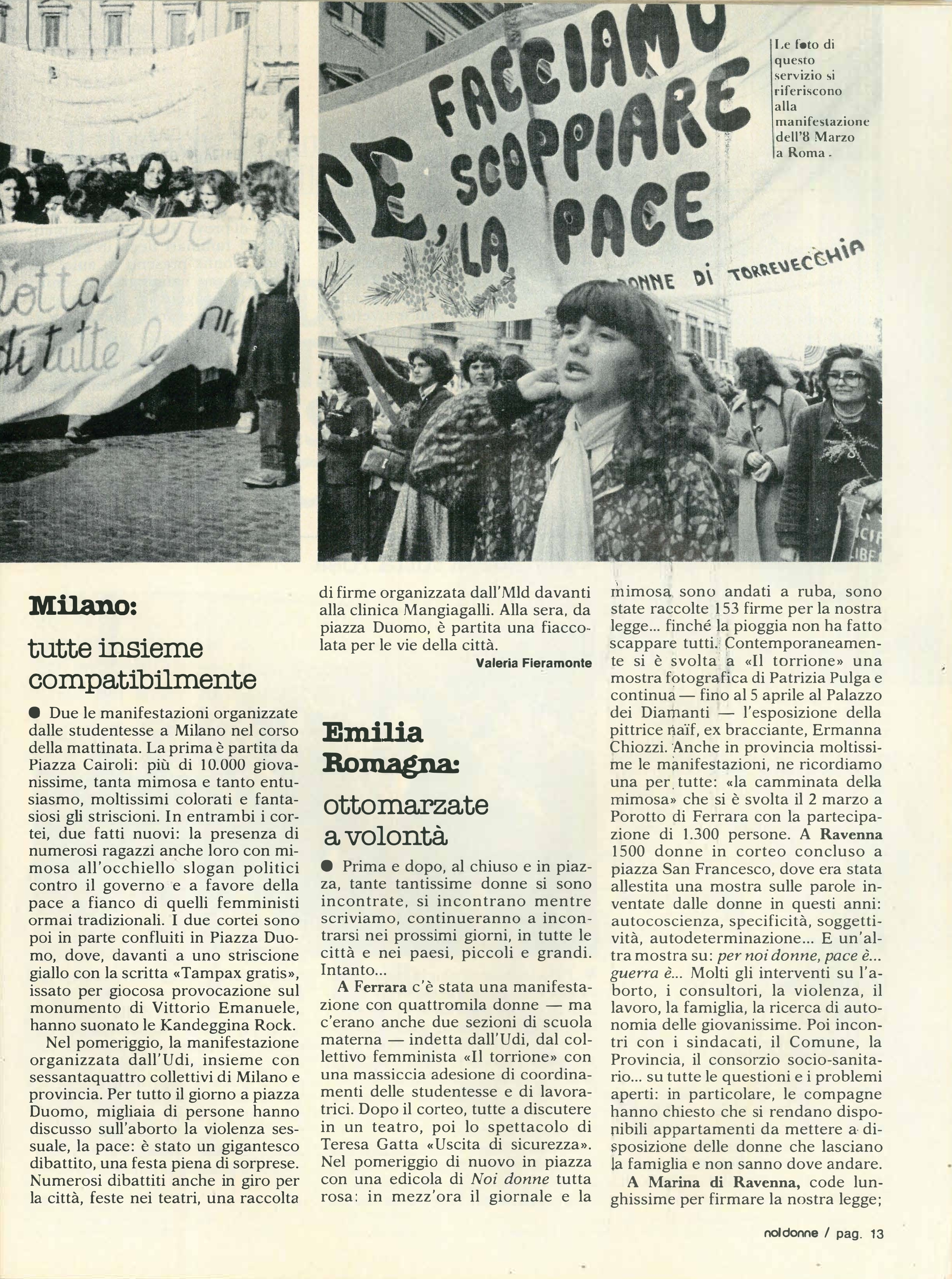 Foto: Otto marzo, il giorno dopo