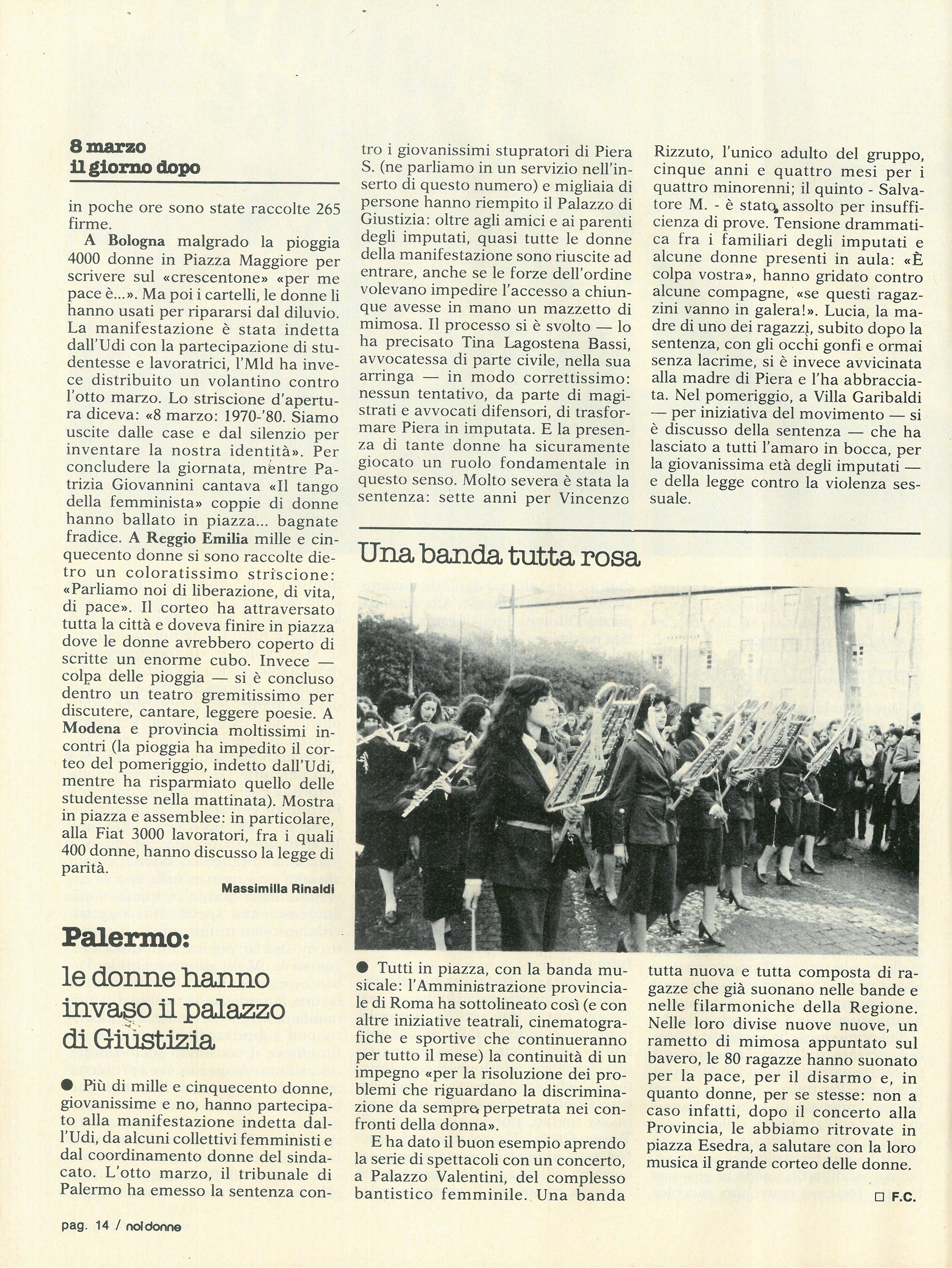 Foto: Otto marzo, il giorno dopo