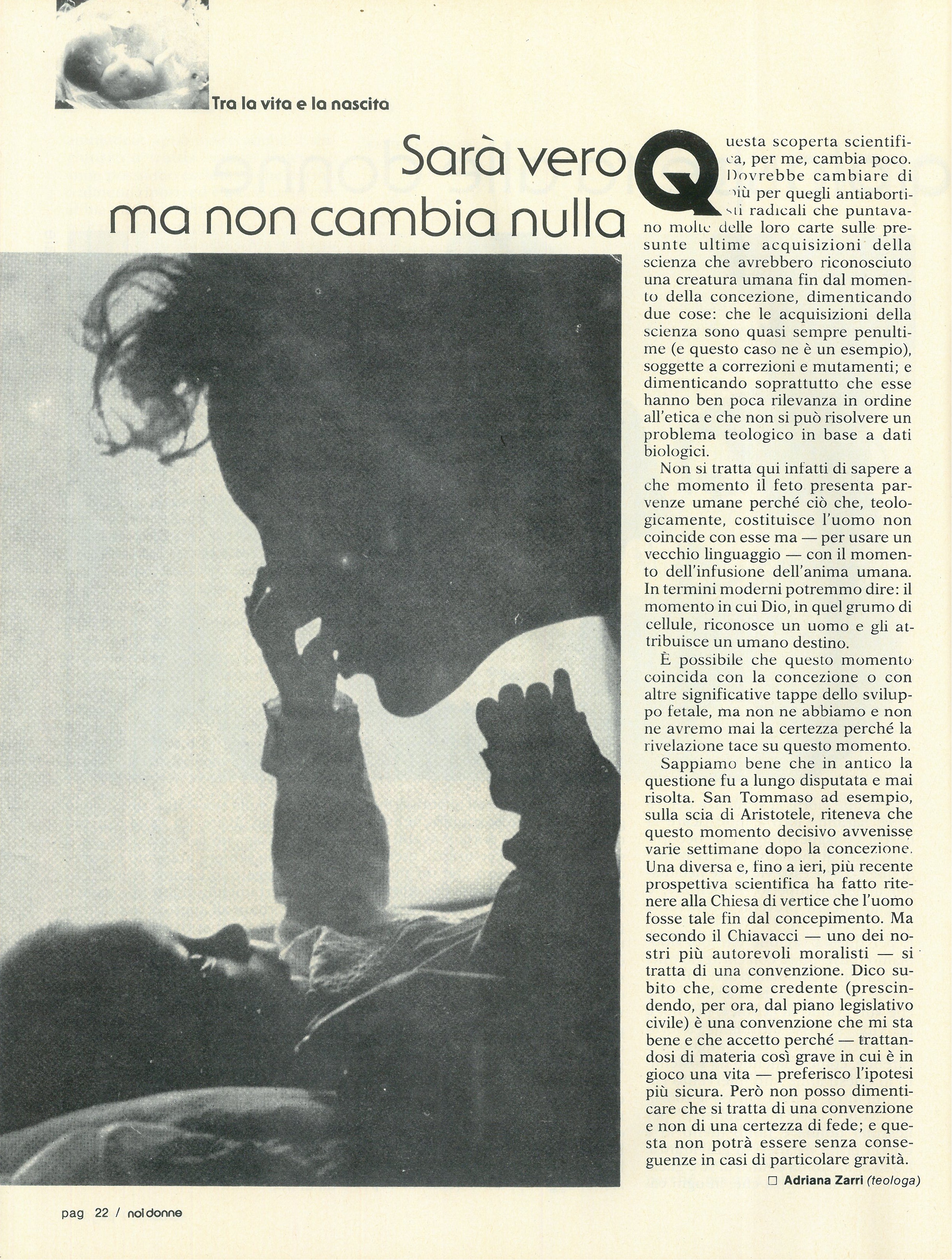 Foto: Tra la vita e la nascita