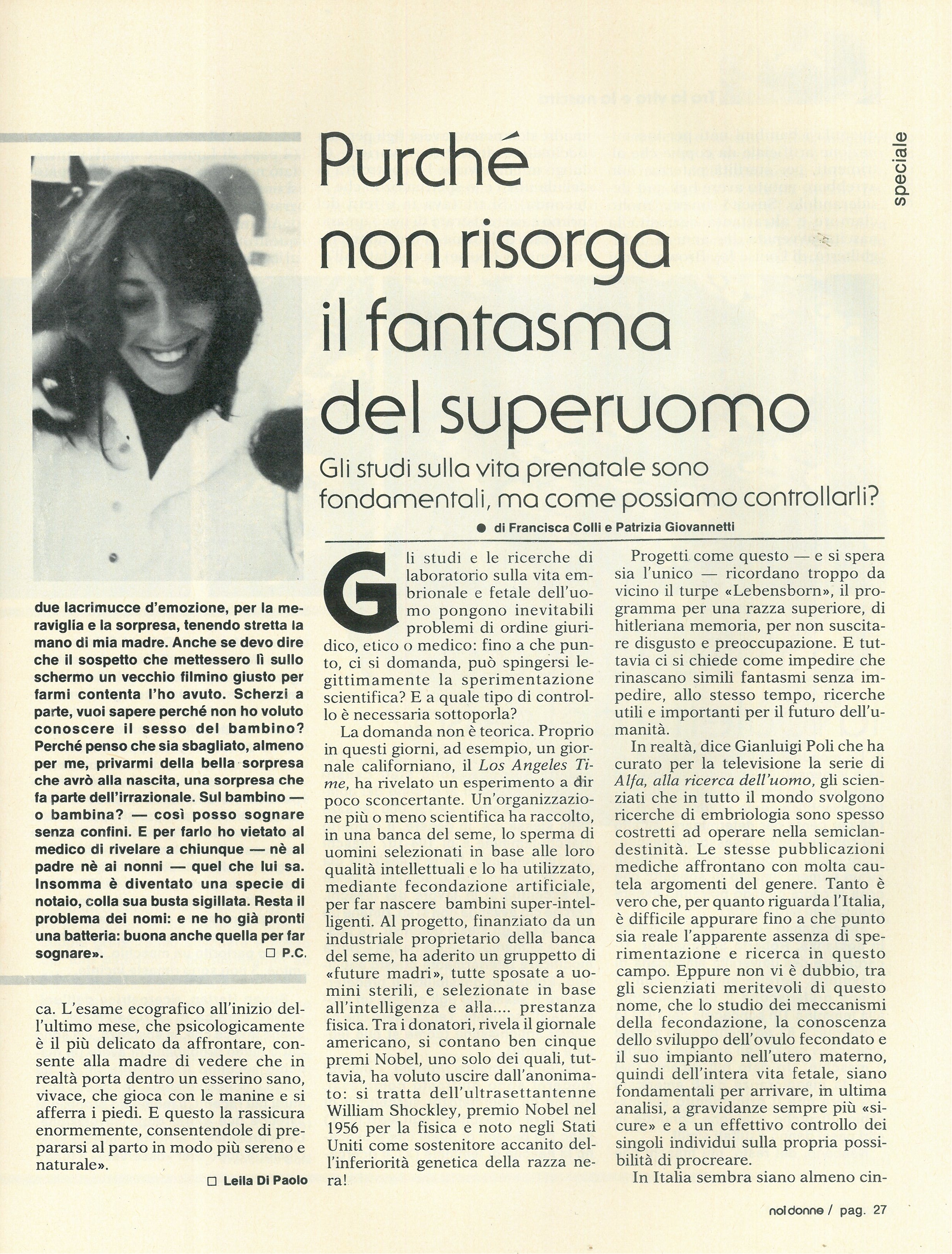 Foto: Tra la vita e la nascita