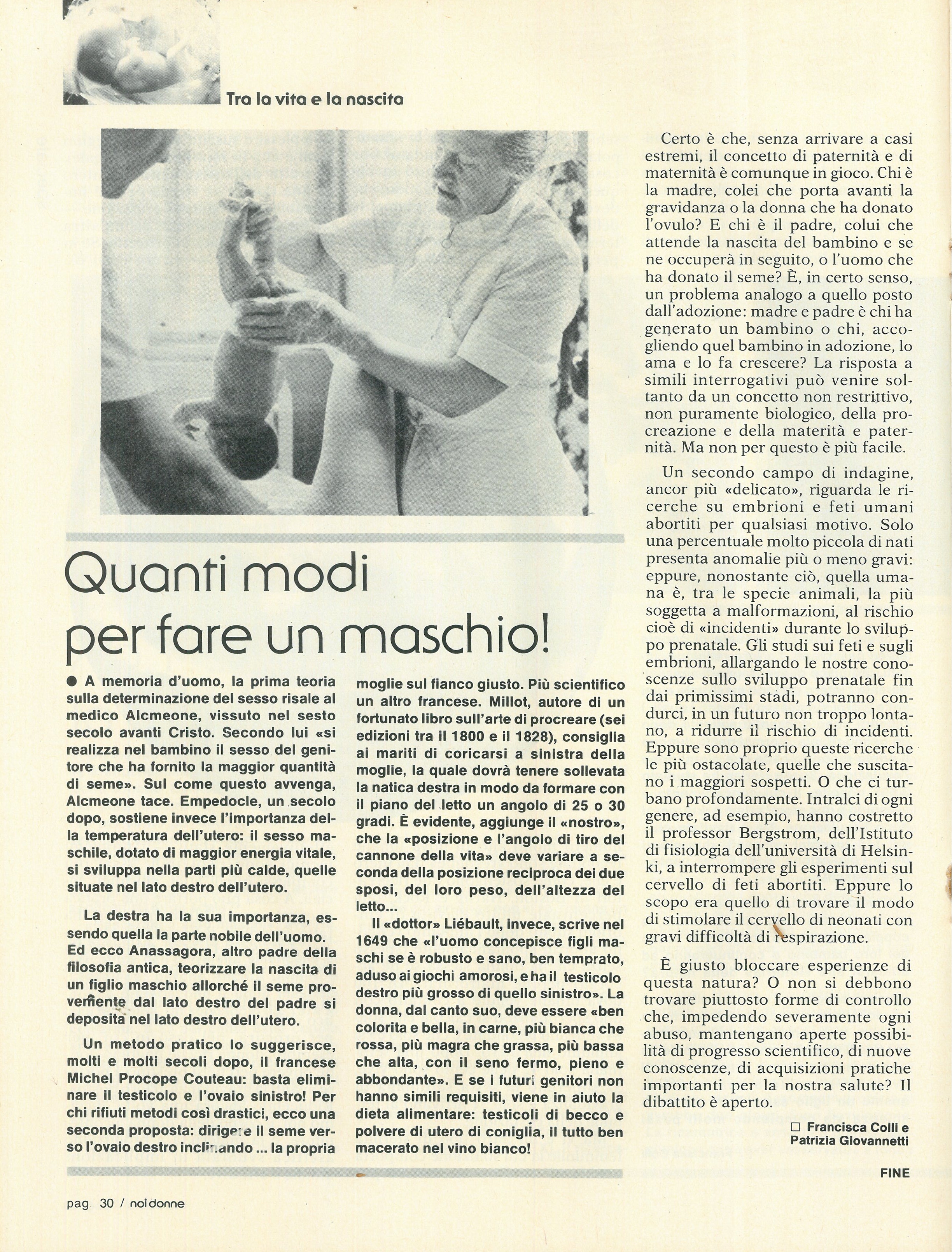 Foto: Tra la vita e la nascita
