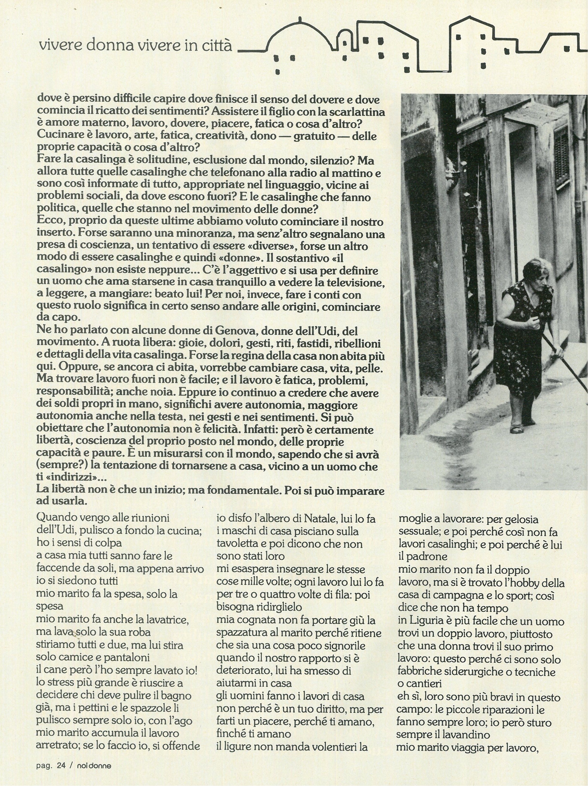 Foto: Genova: vivere da donna vivere in città