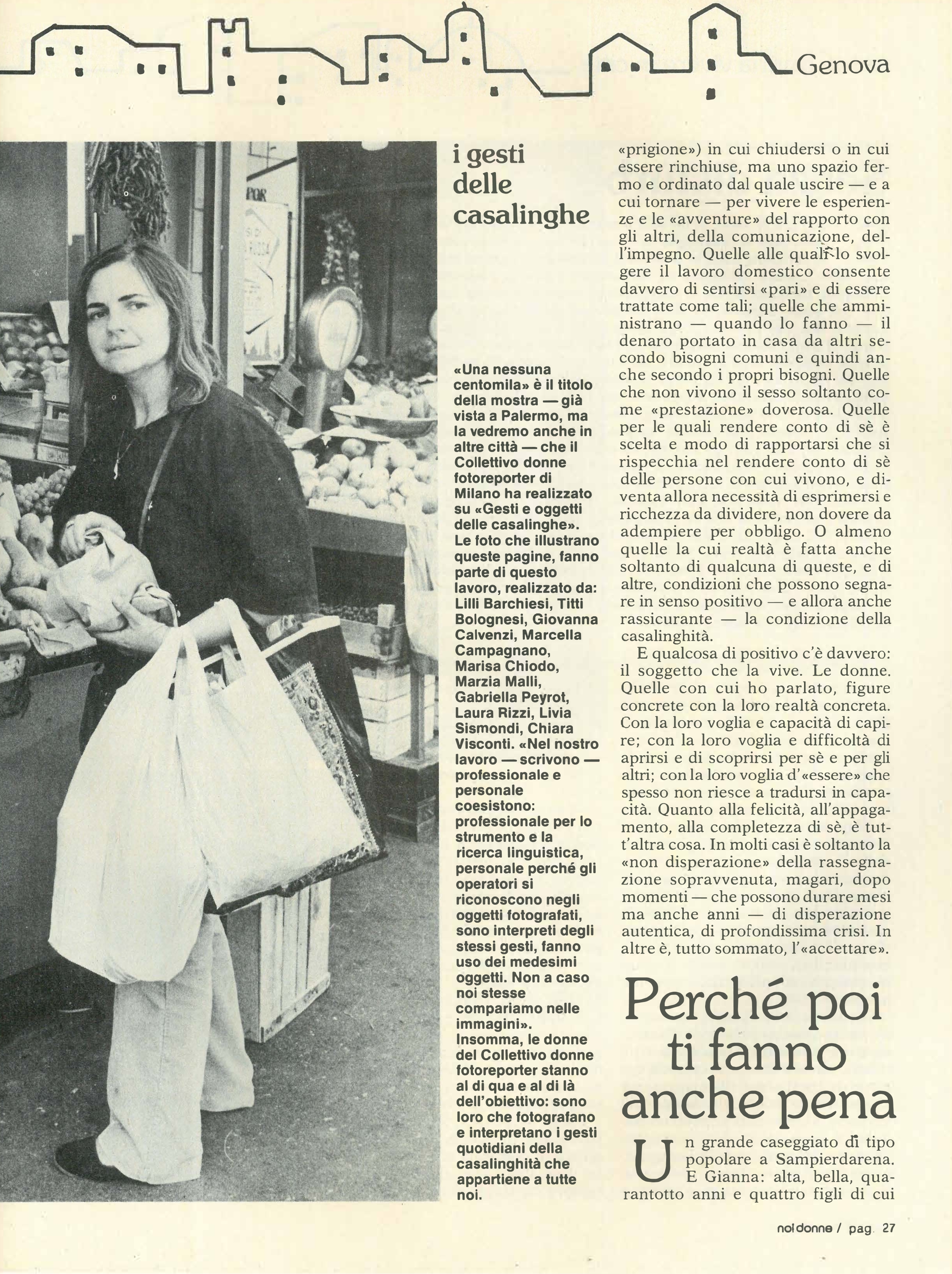 Foto: Genova: vivere da donna vivere in città