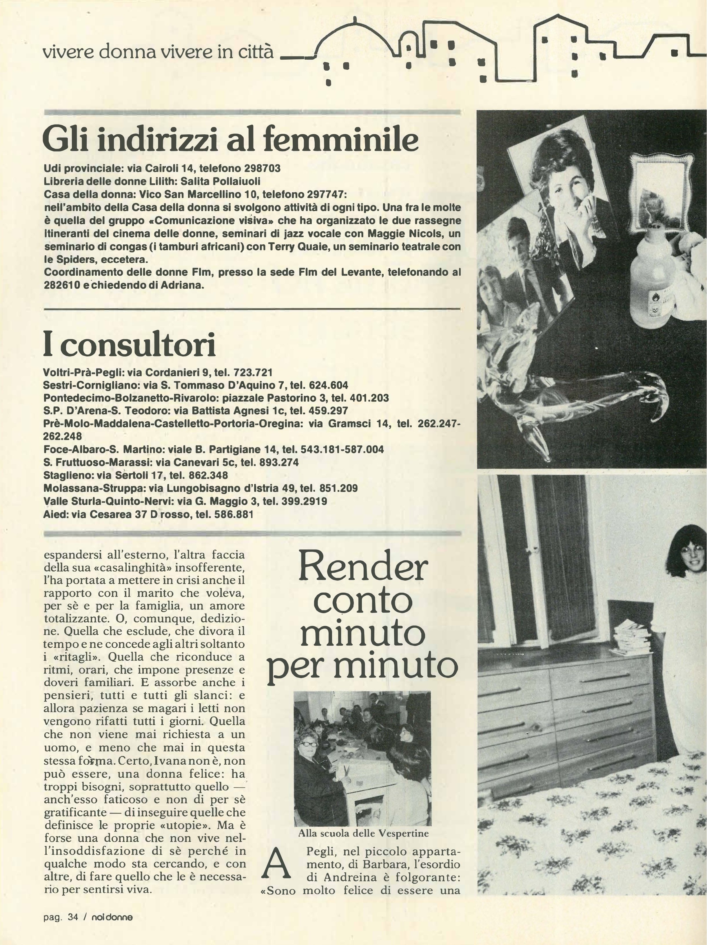 Foto: Genova: vivere da donna vivere in città