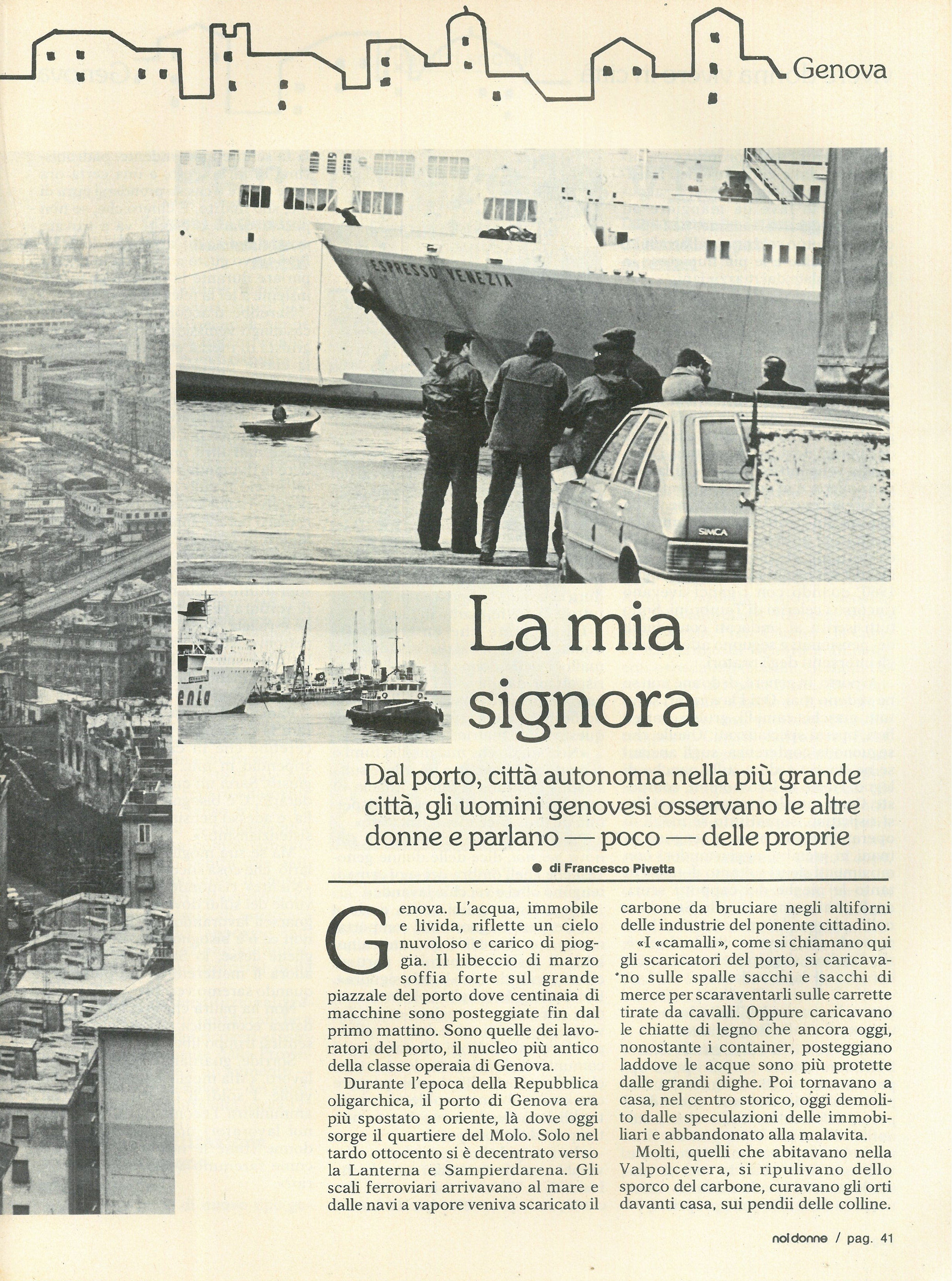 Foto: Genova: vivere da donna vivere in città