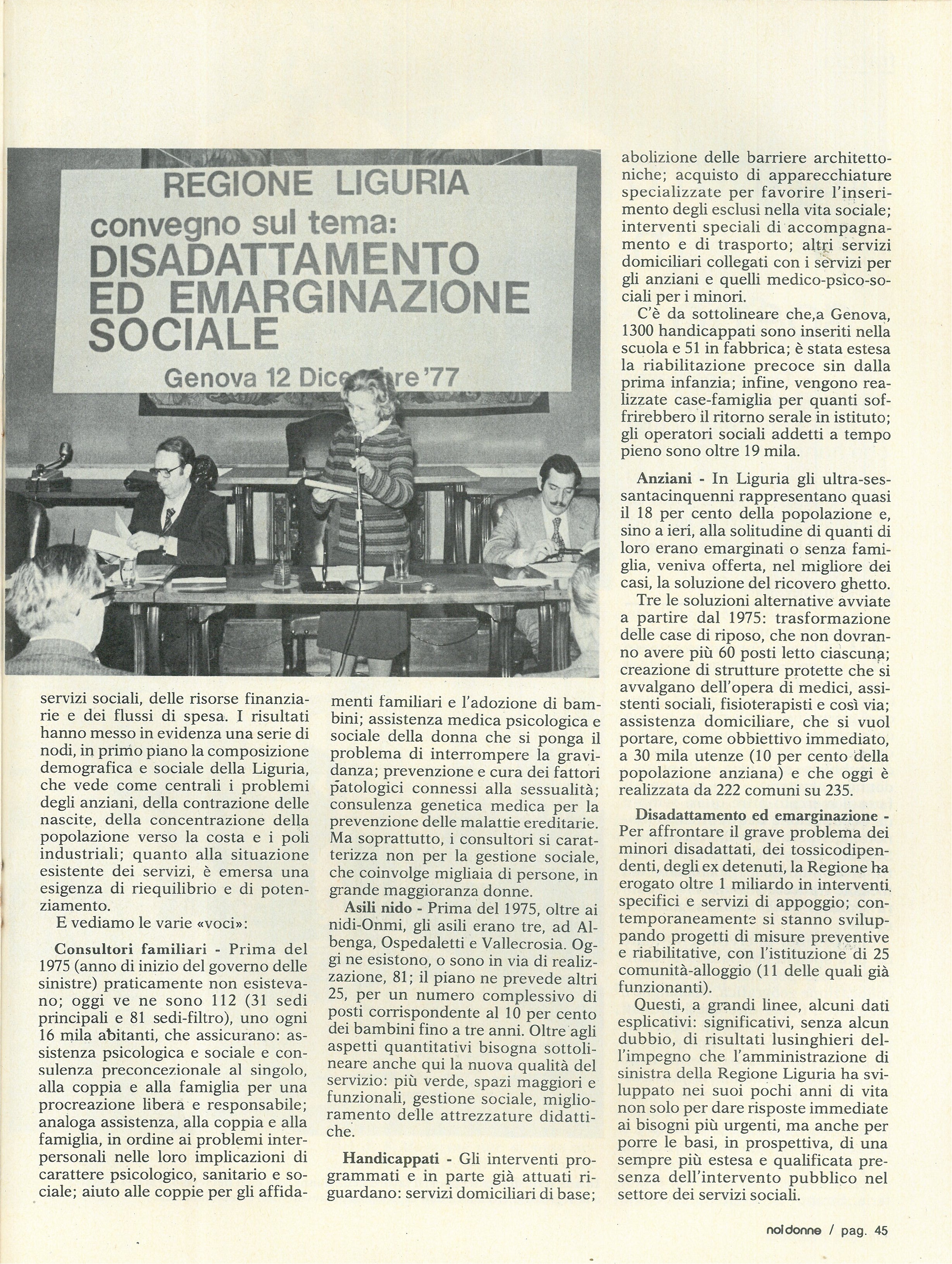 Foto: Genova: vivere da donna vivere in città
