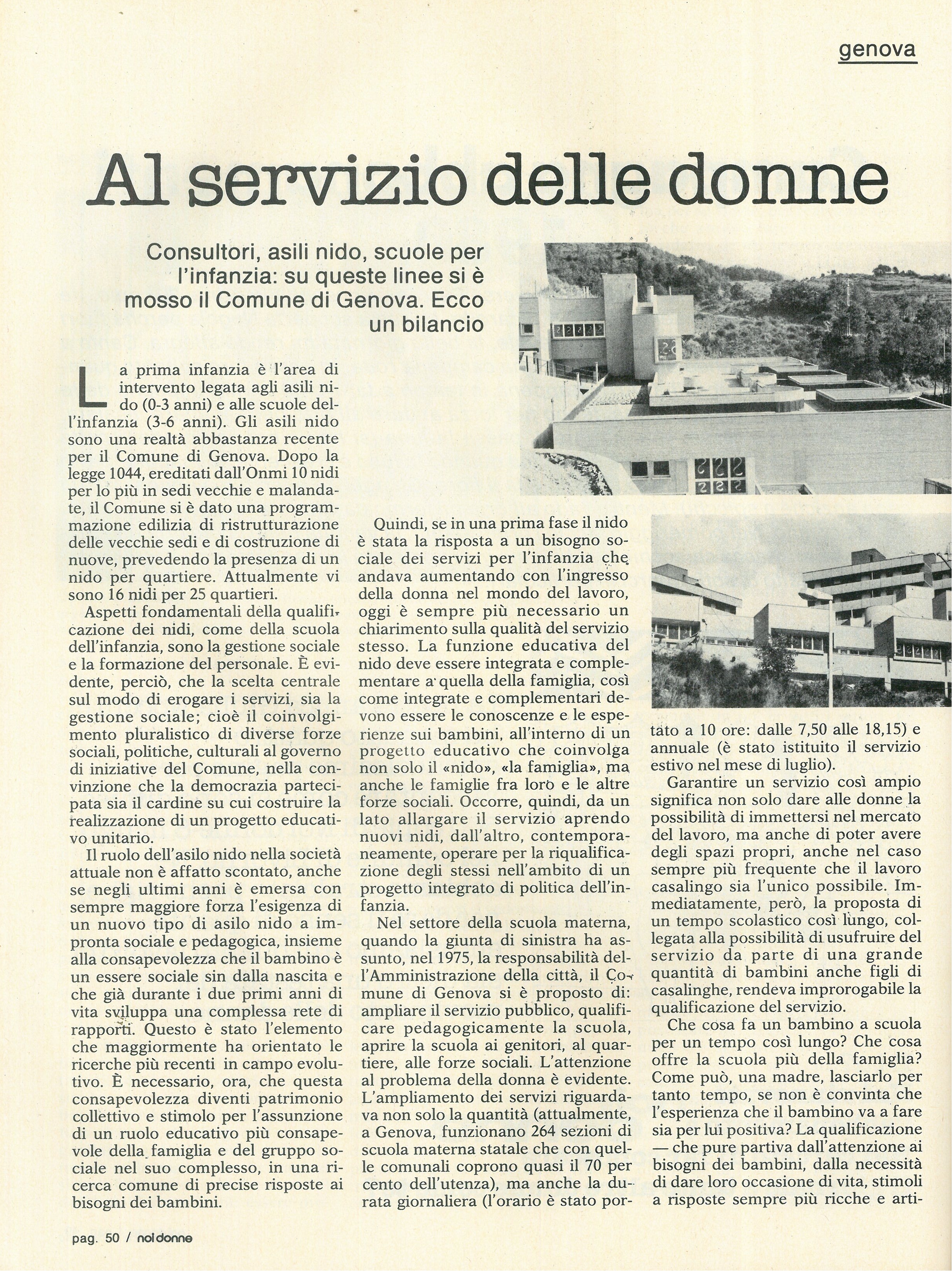 Foto: Genova: vivere da donna vivere in città