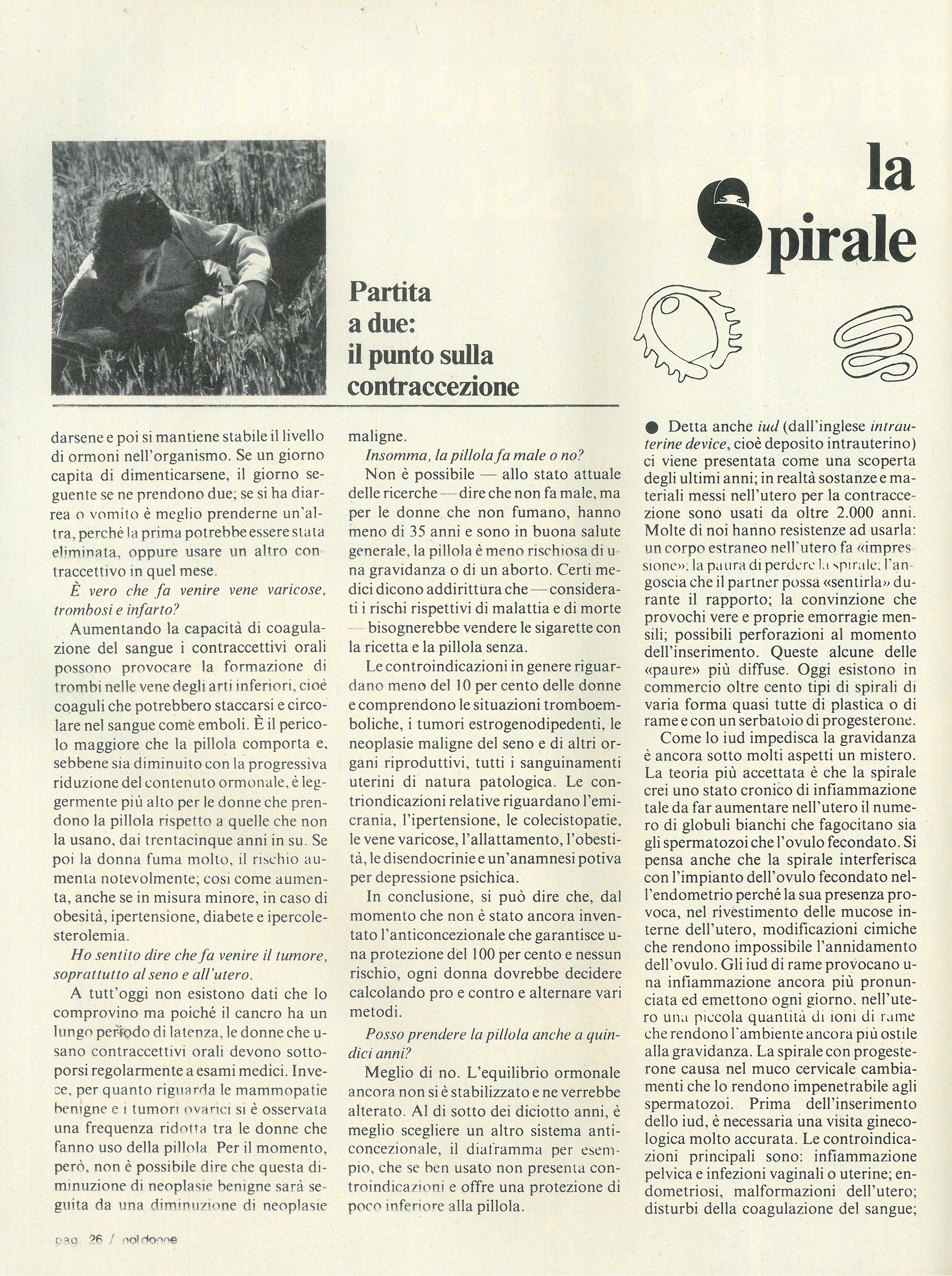Foto: Il punto sulla contaccezione