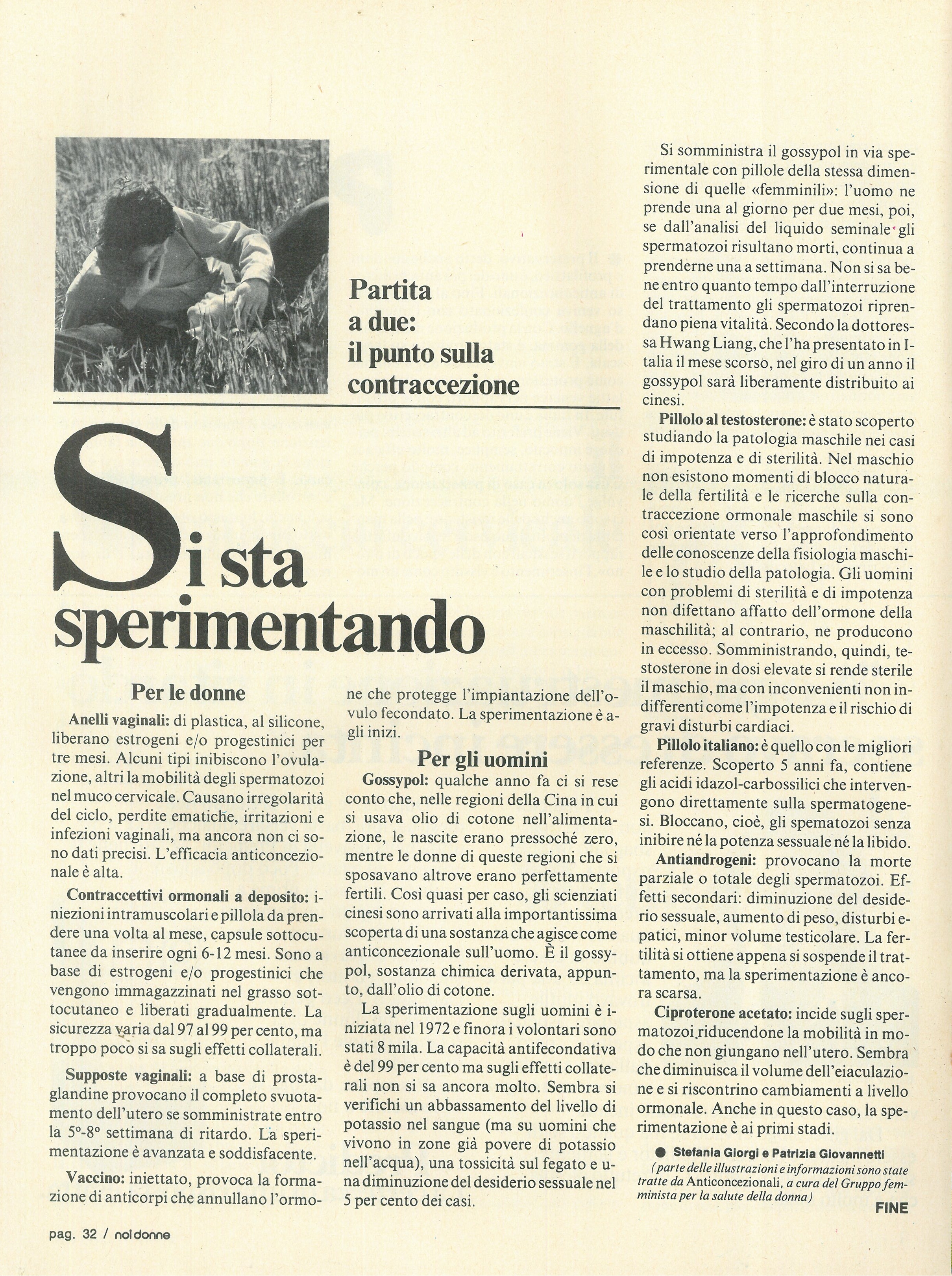 Foto: Il punto sulla contaccezione
