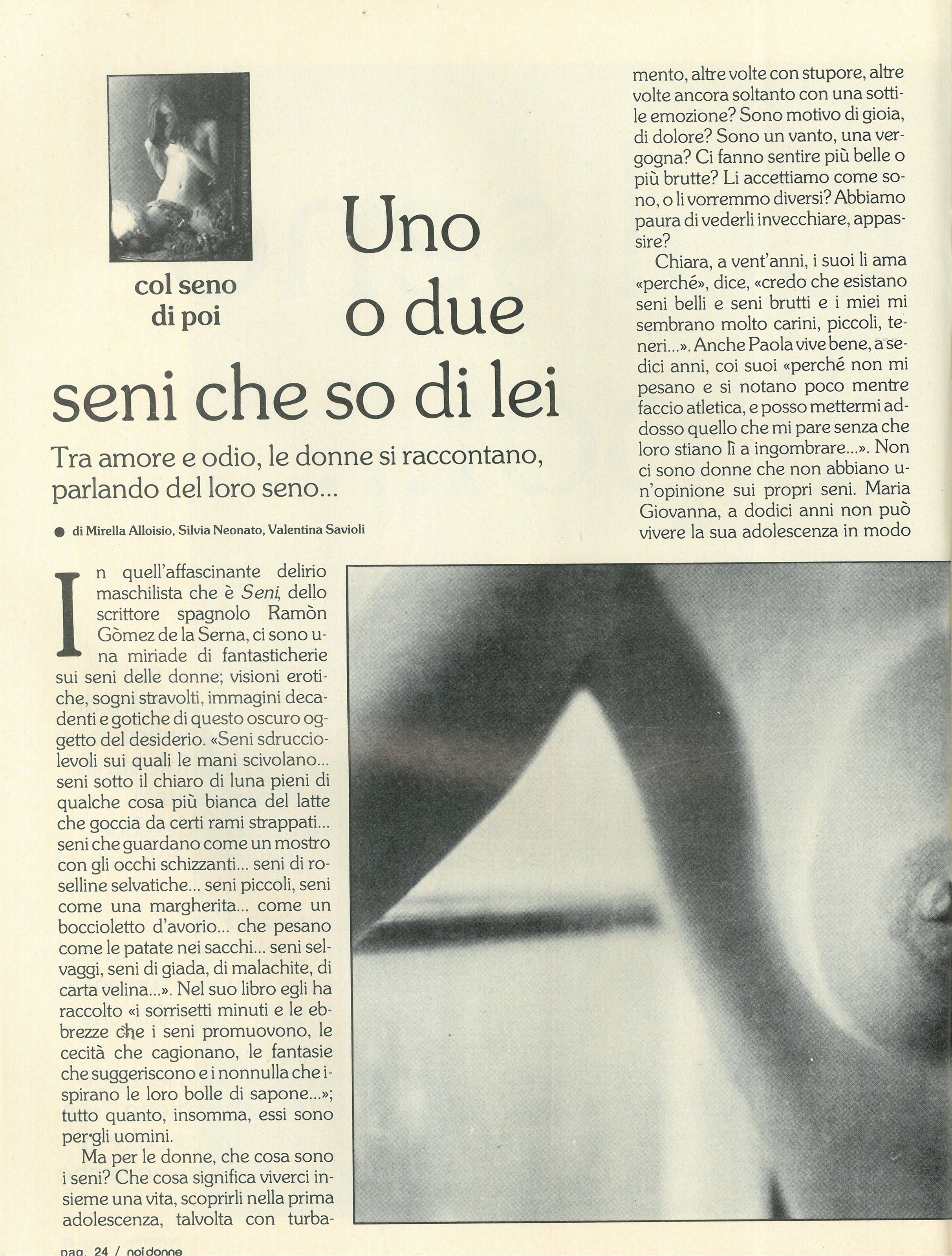 Foto: Col seno di poi