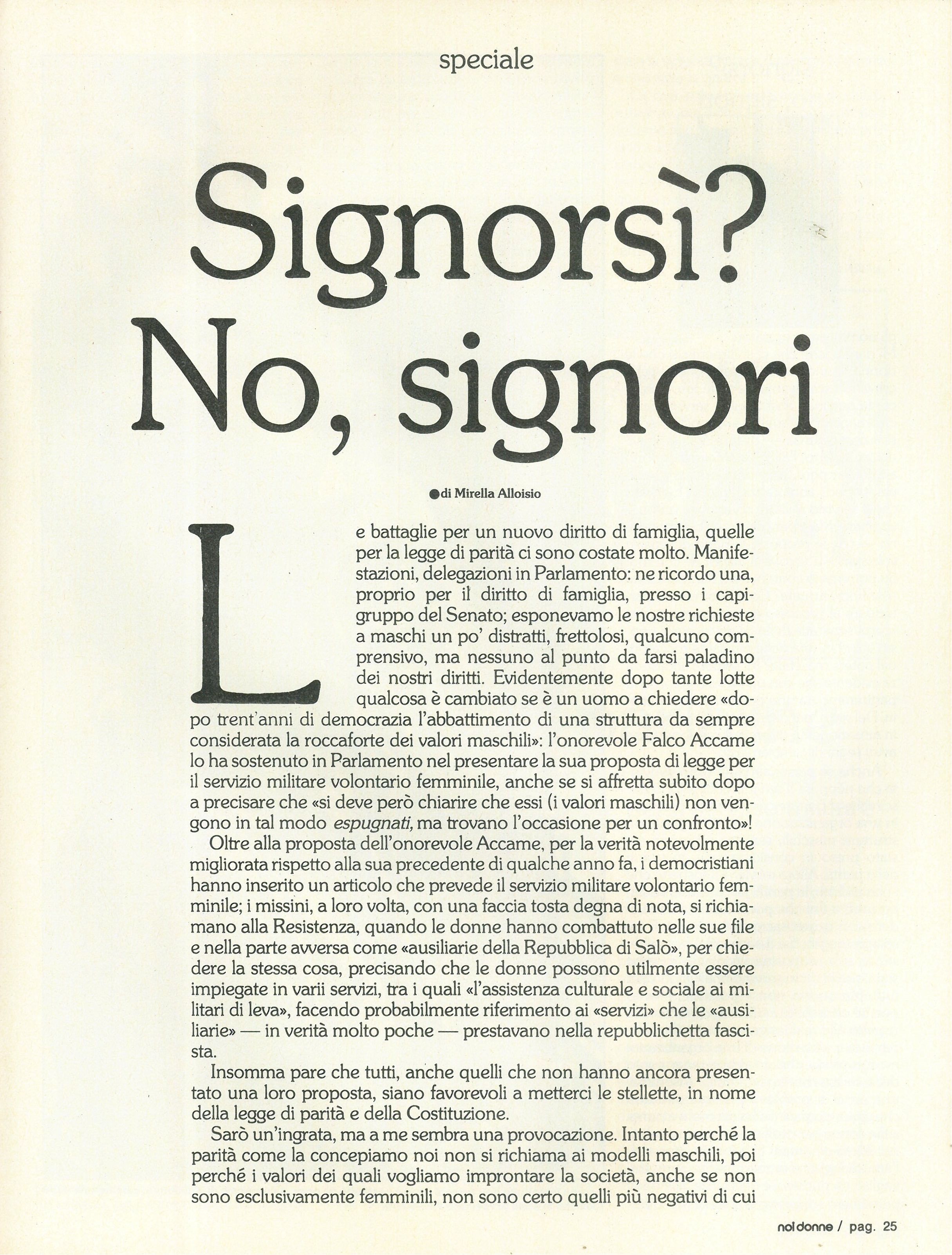 Foto: Signorsì? No, signori