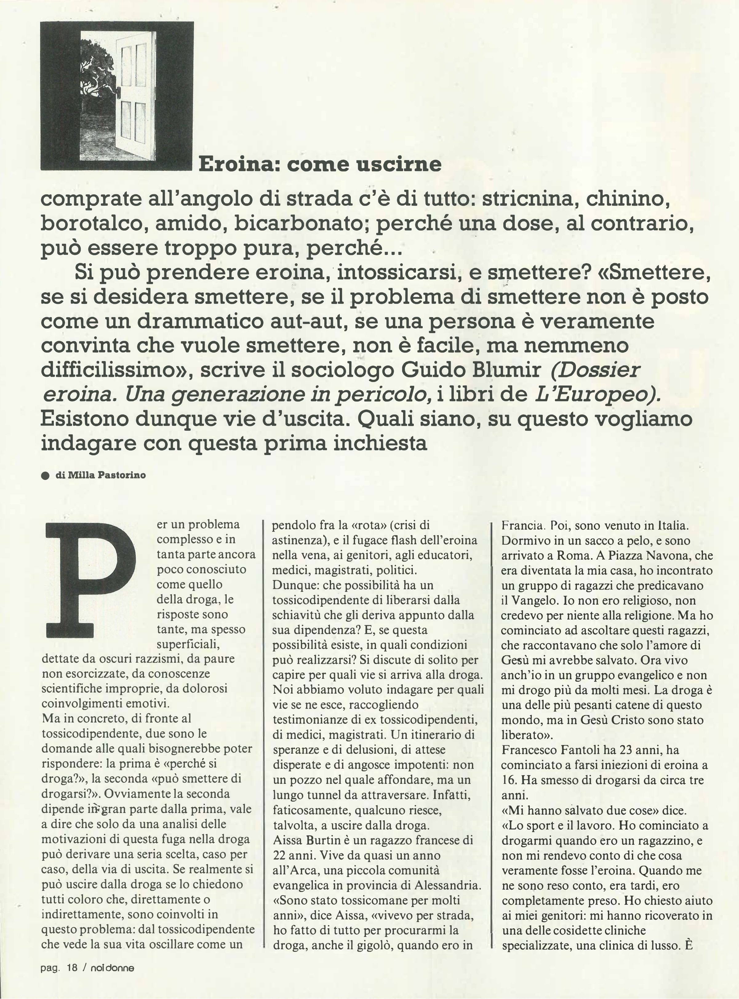 Foto: Eroina:come uscirne