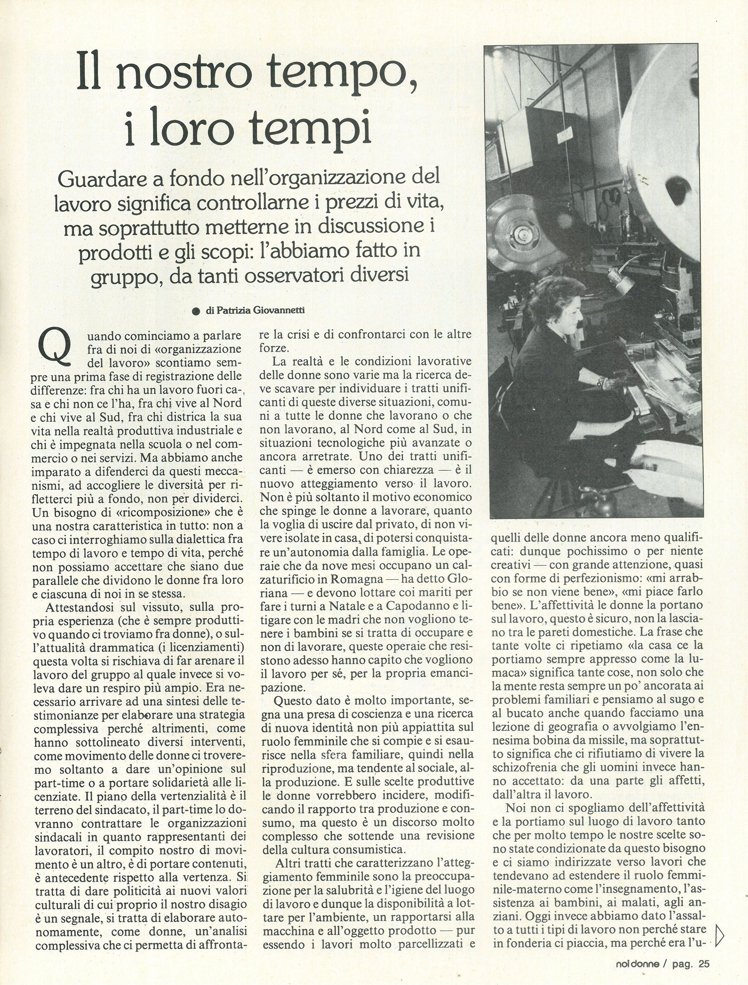 Foto: Torino: cittadella lavoro maschile