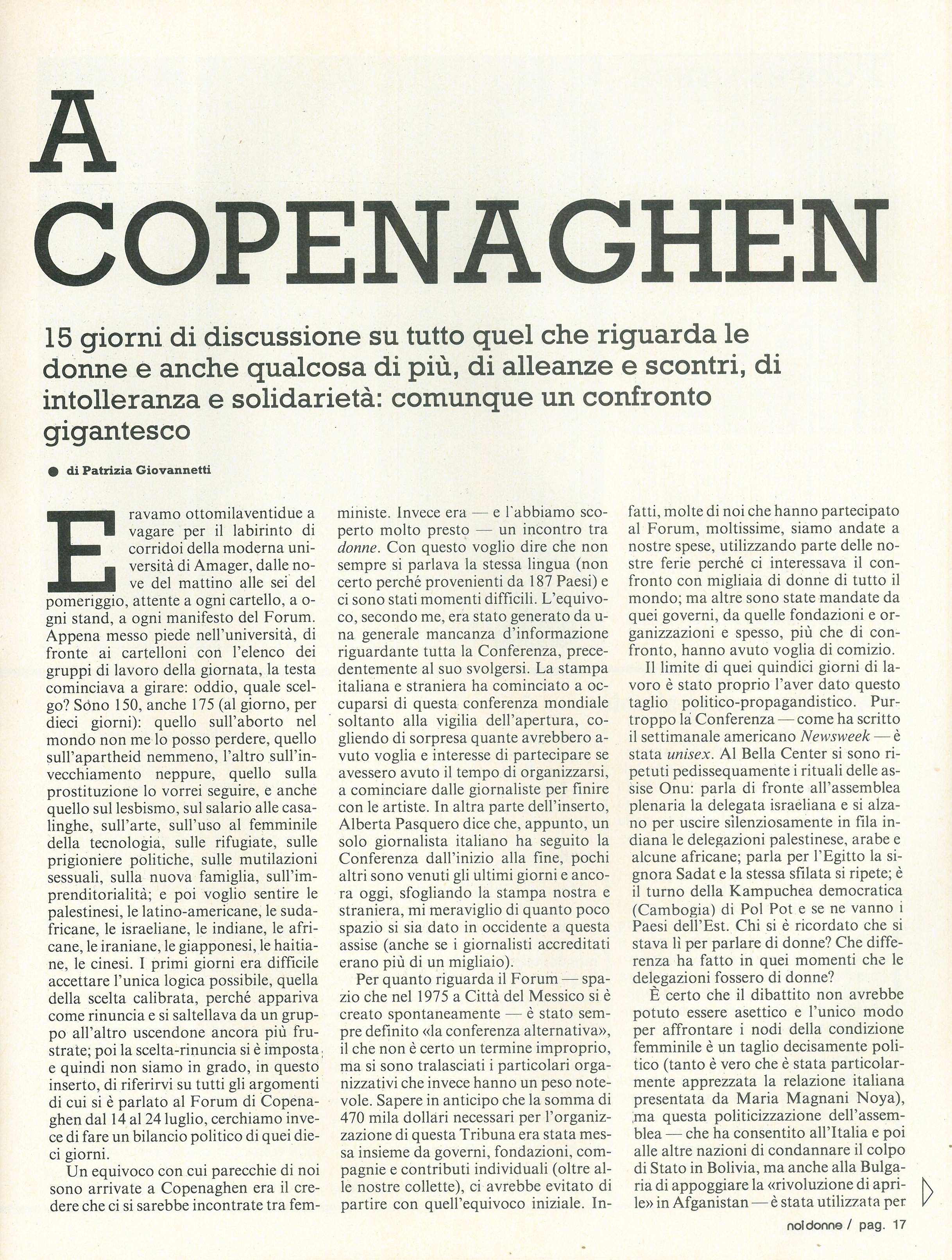 Foto: Copenaghen oltre 10mila donne