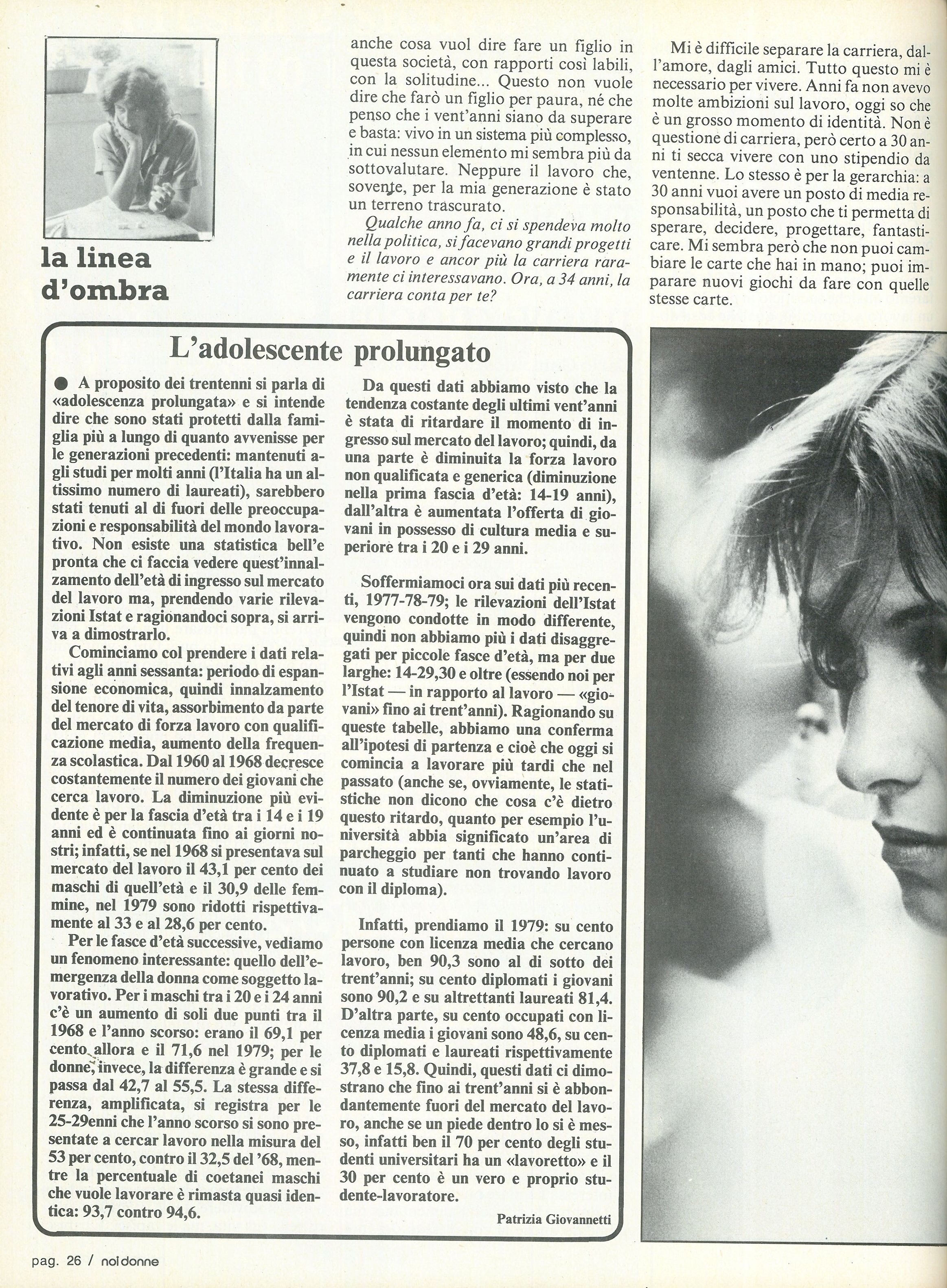 Foto: Trent'anni la linea d'ombra