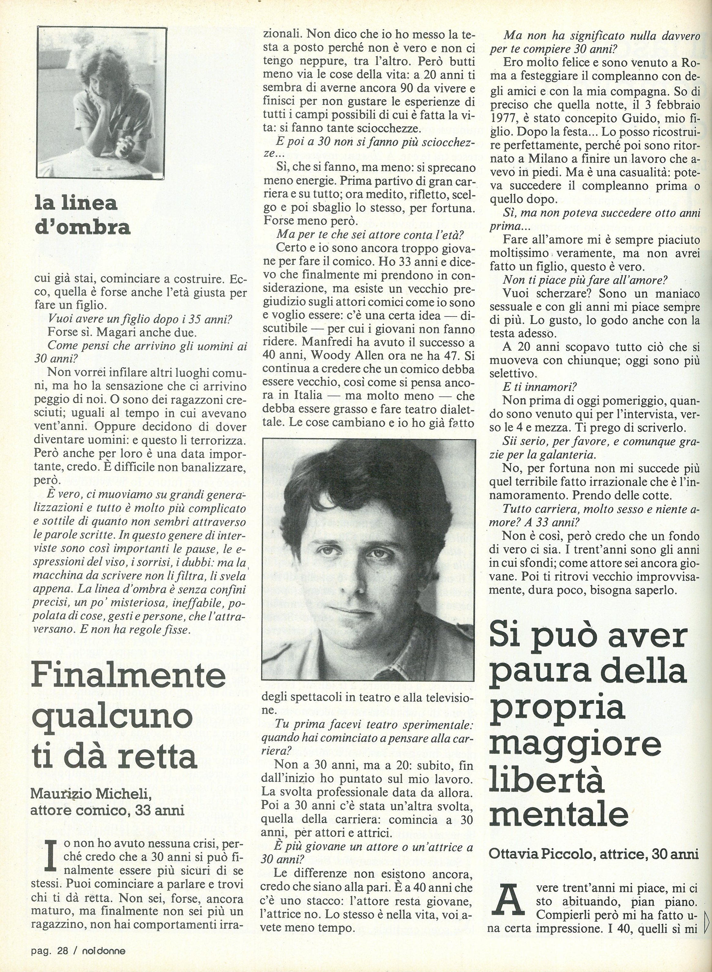 Foto: Trent'anni la linea d'ombra