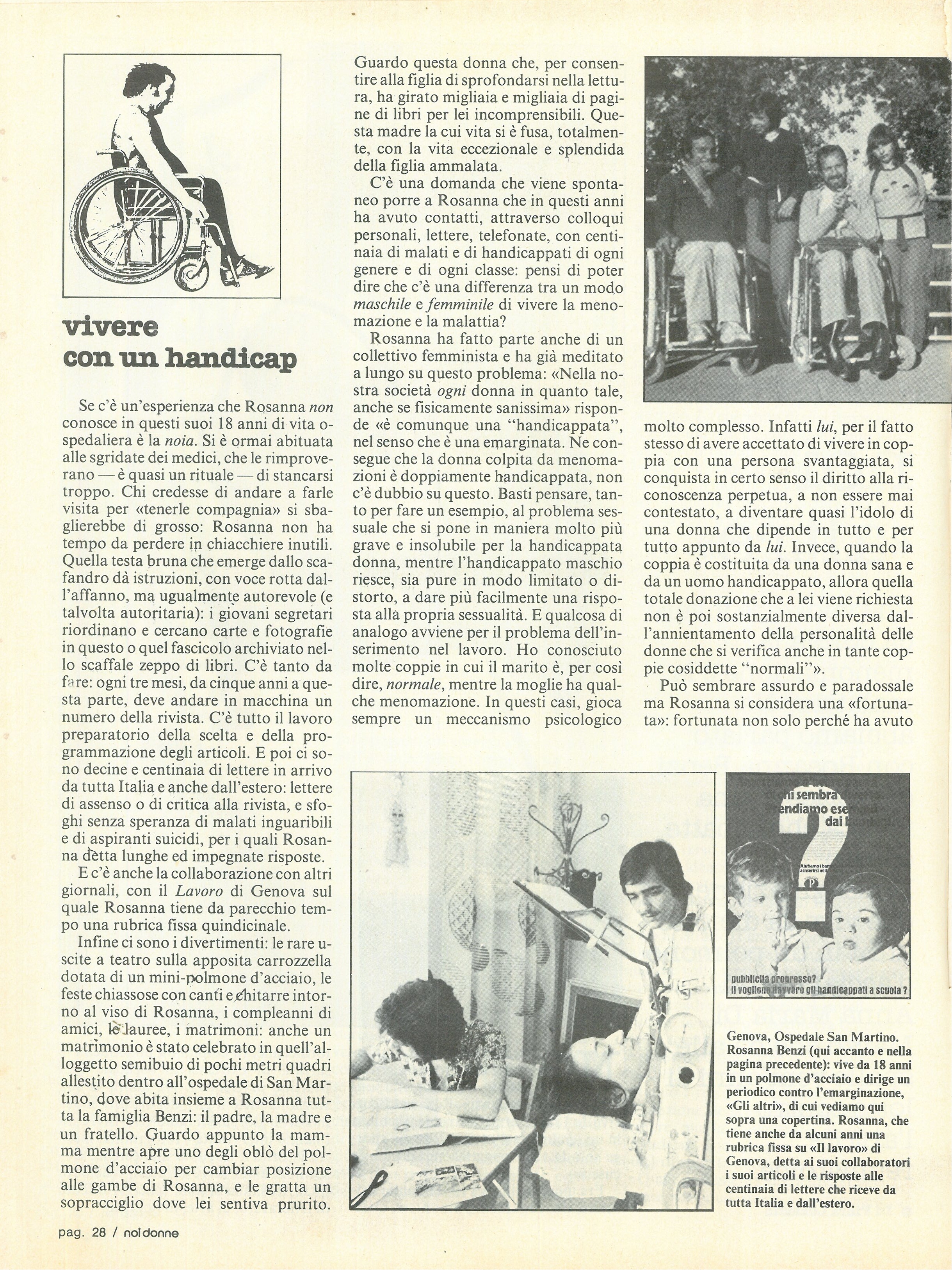 Foto: Vivere con un handicap