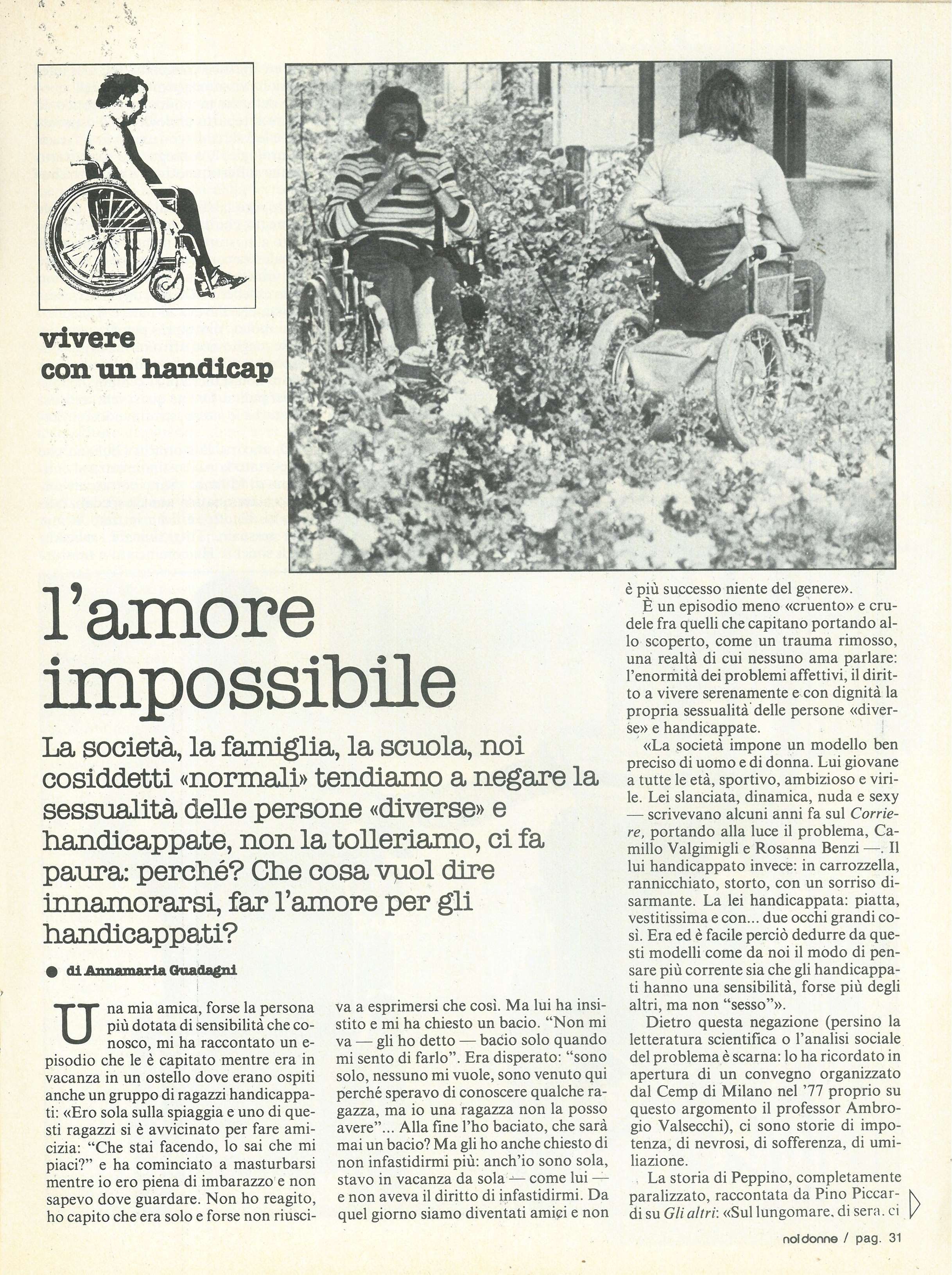 Foto: Vivere con un handicap