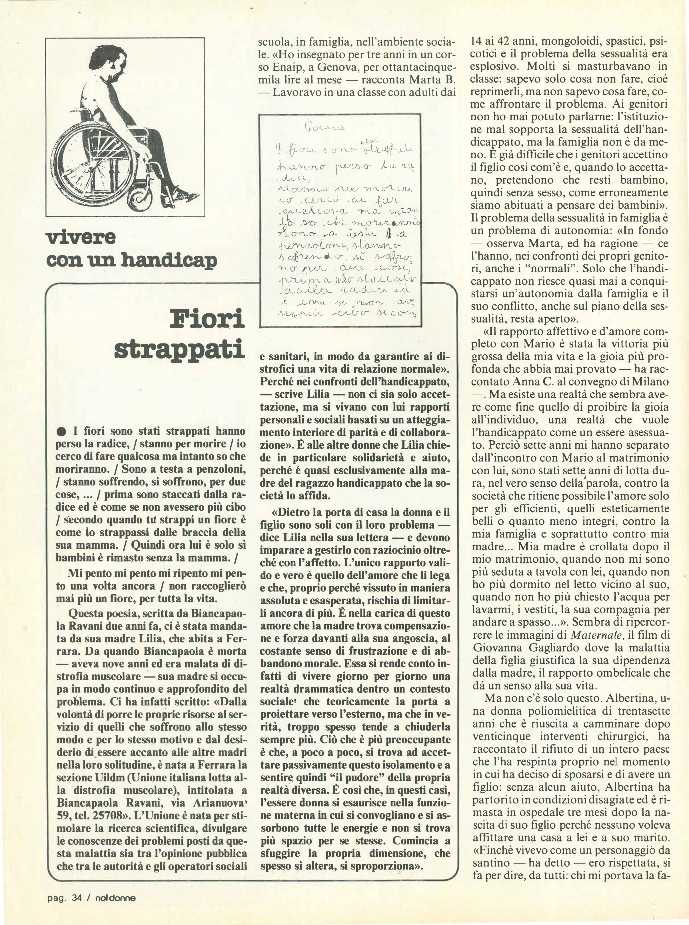 Foto: Vivere con un handicap