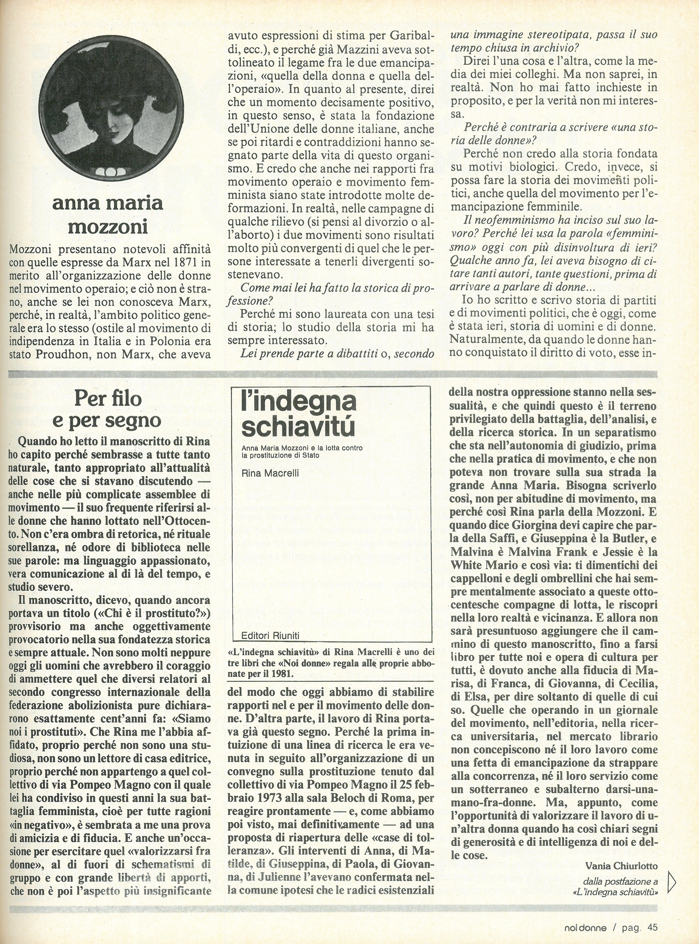 Foto: Anna Maria Mozzoni
