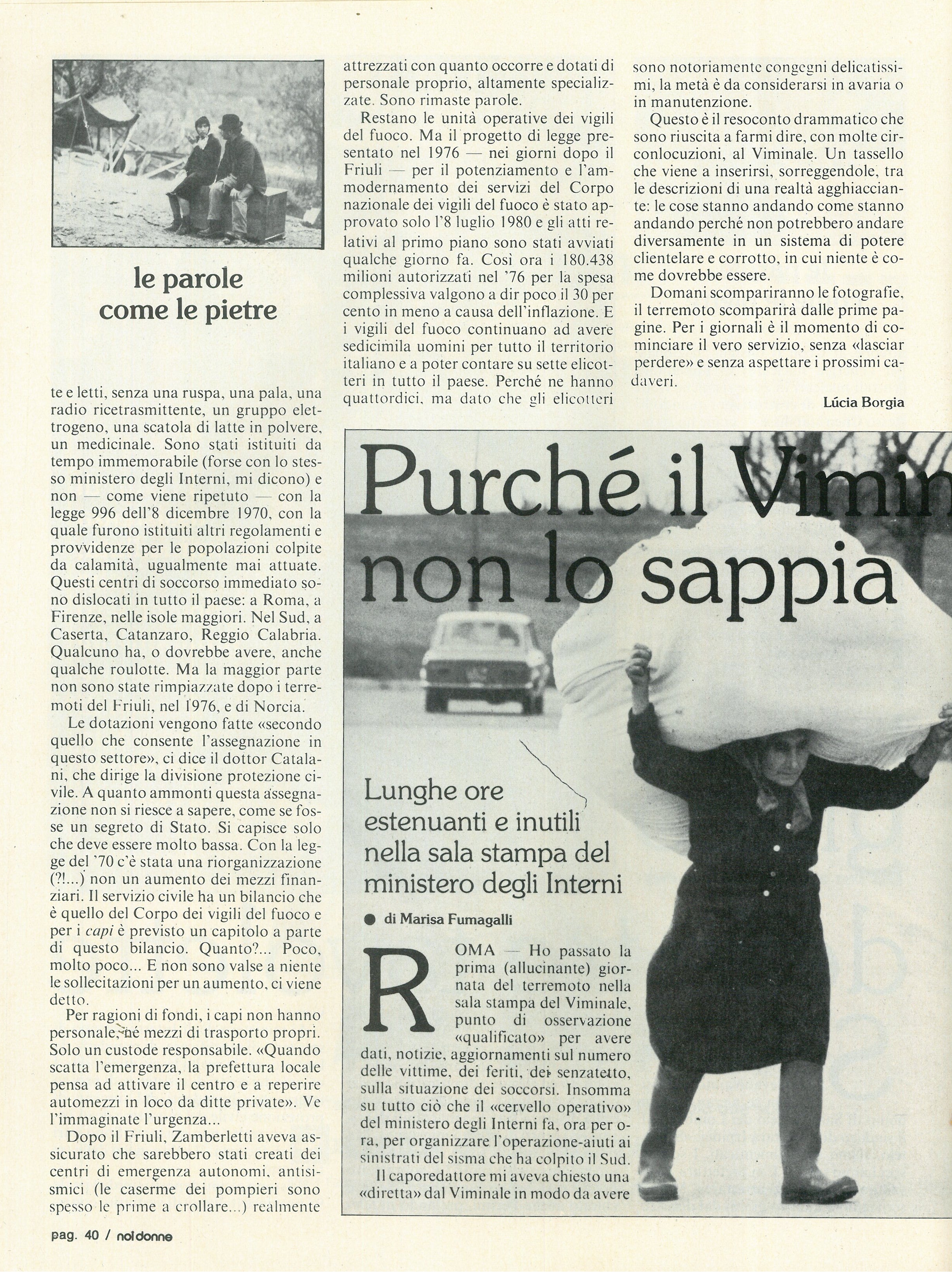 Foto: Le parole come le pietre