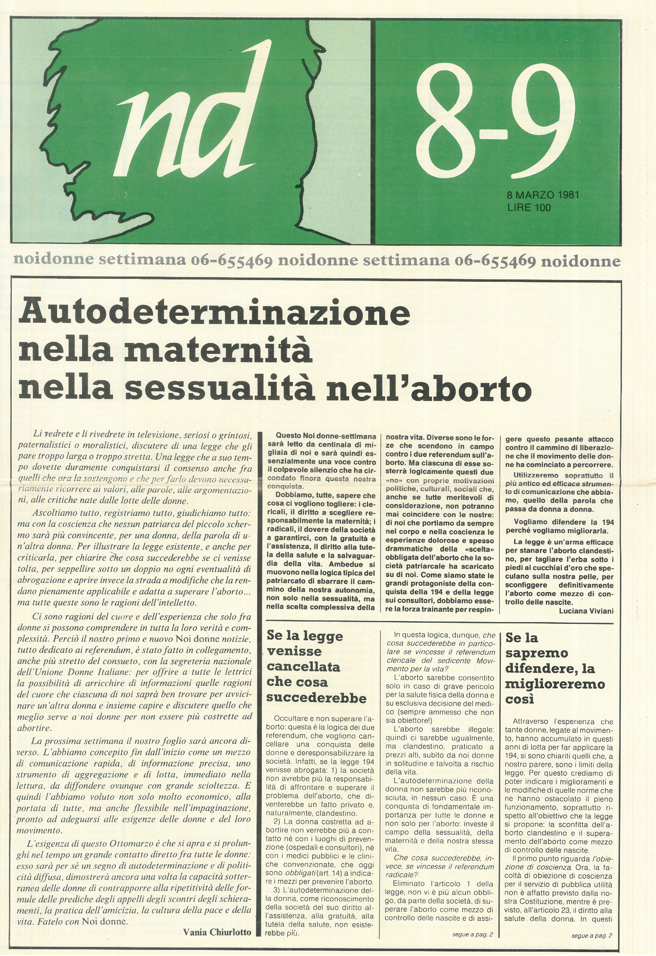 Foto: (nr 8-9) Autodeterminazione 
