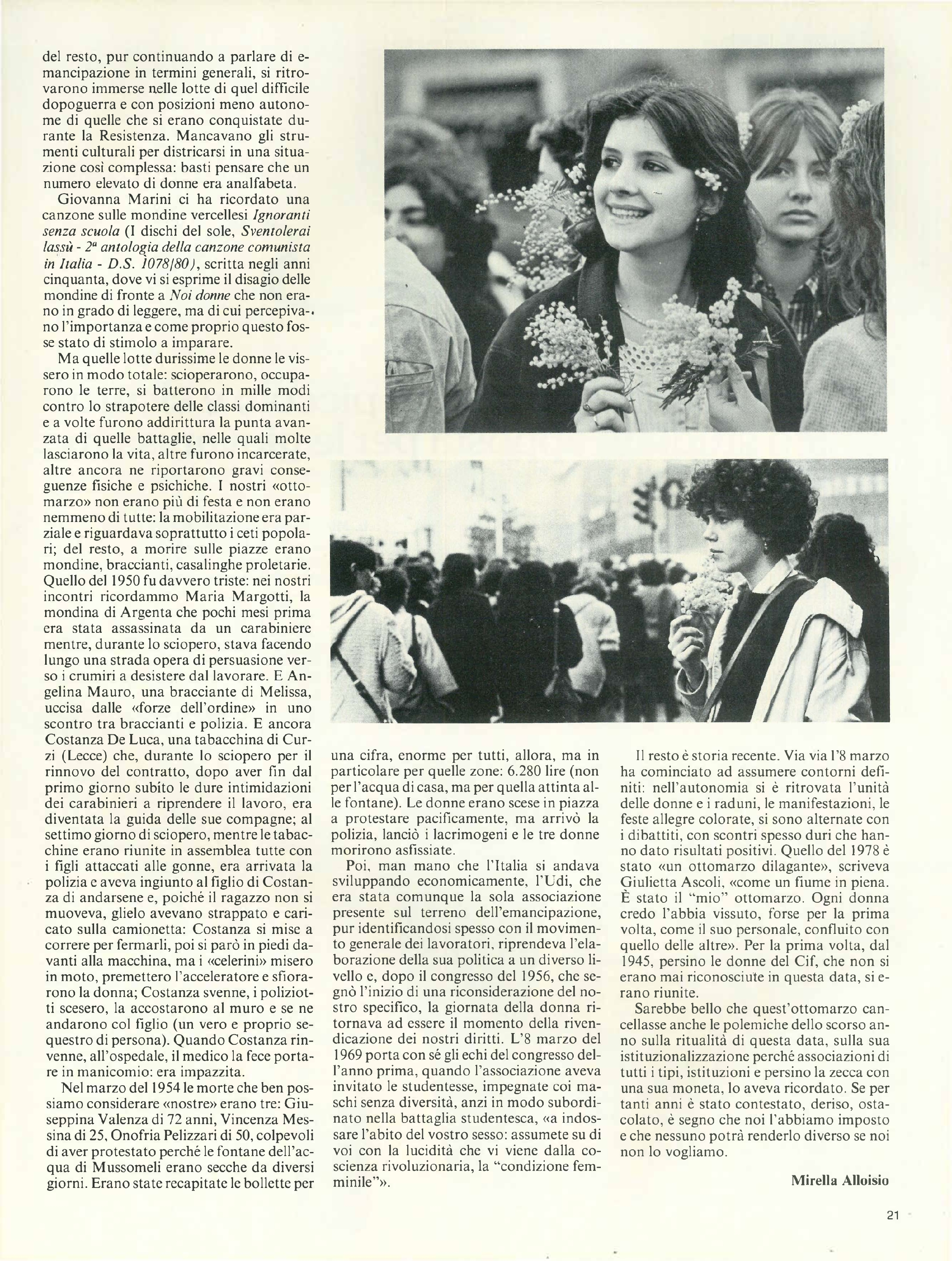 Foto: (nr 10-11) L'otto marzo dei due NO