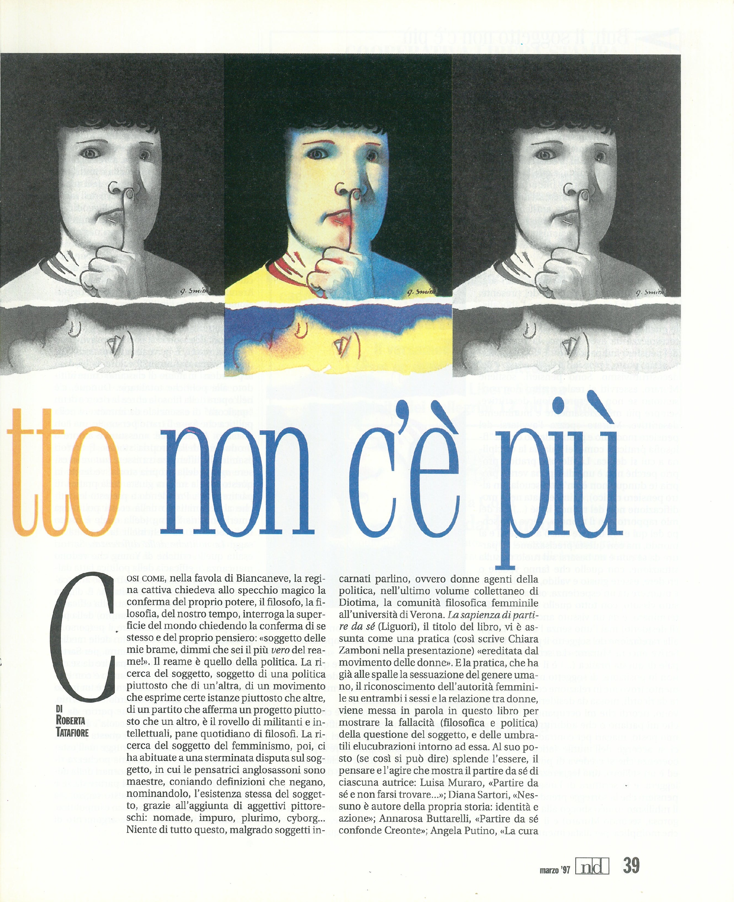 Foto: Un partito di doonne e di uomini
