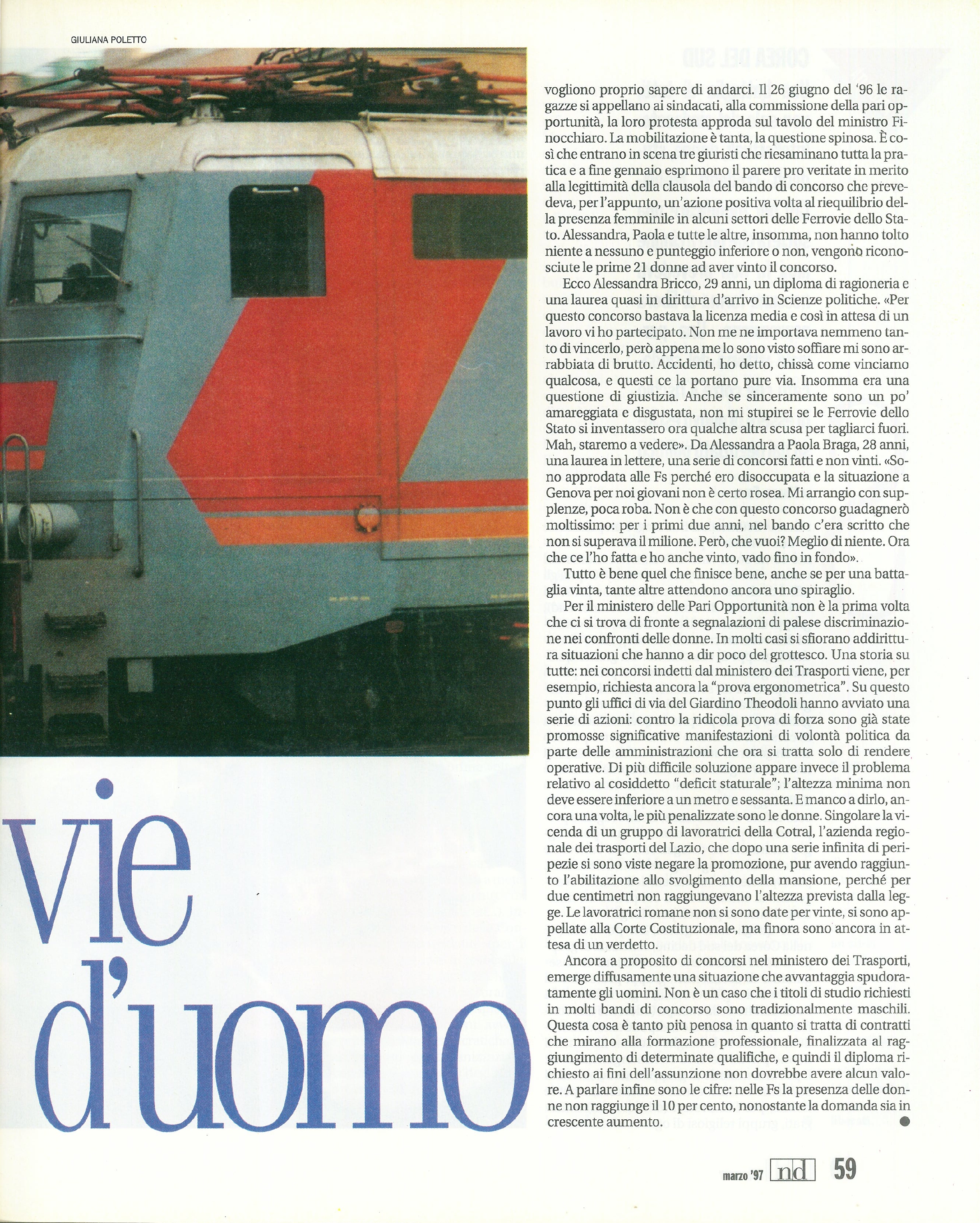 Foto: Un partito di doonne e di uomini