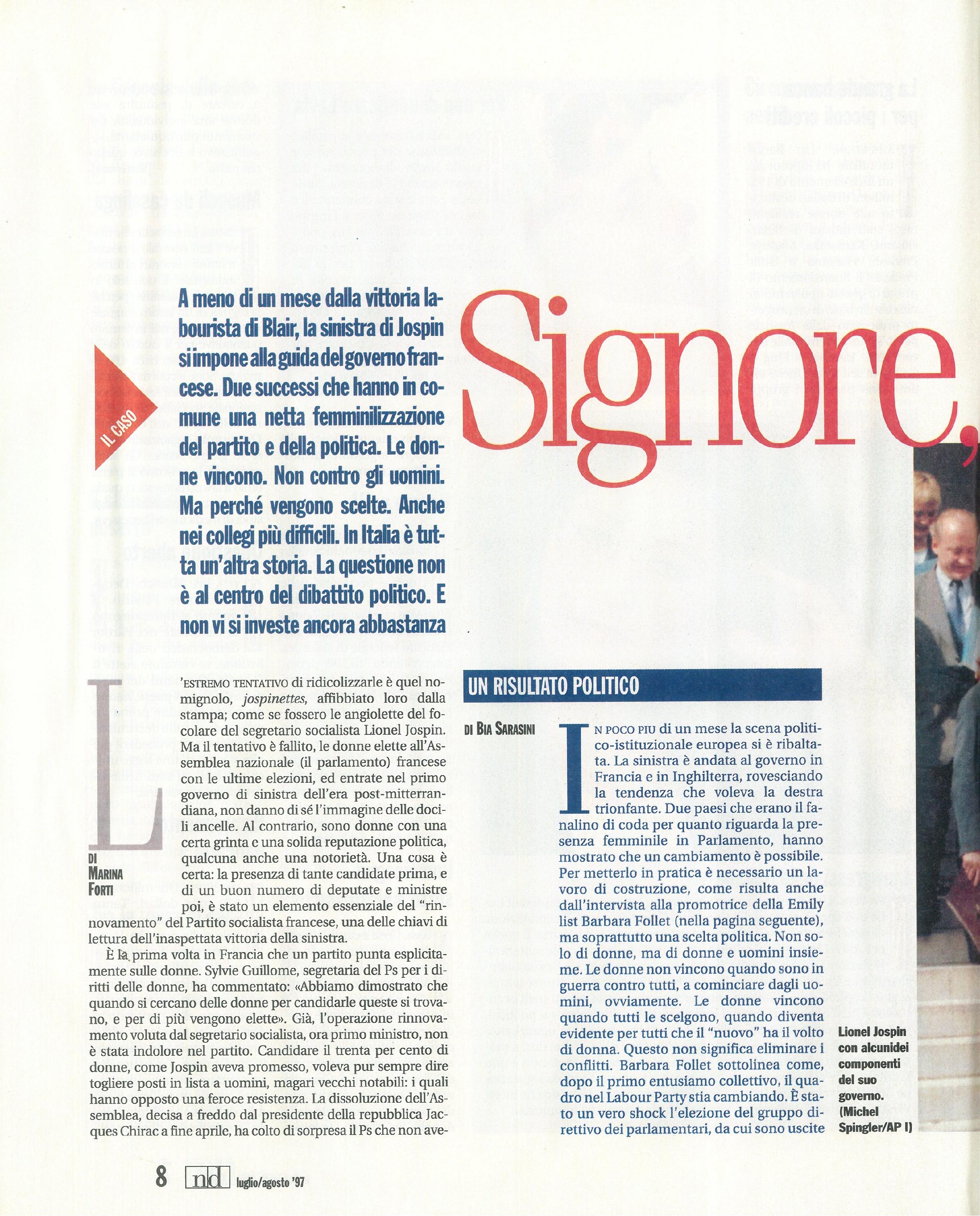Foto: (nr 7-8) Donne al governo