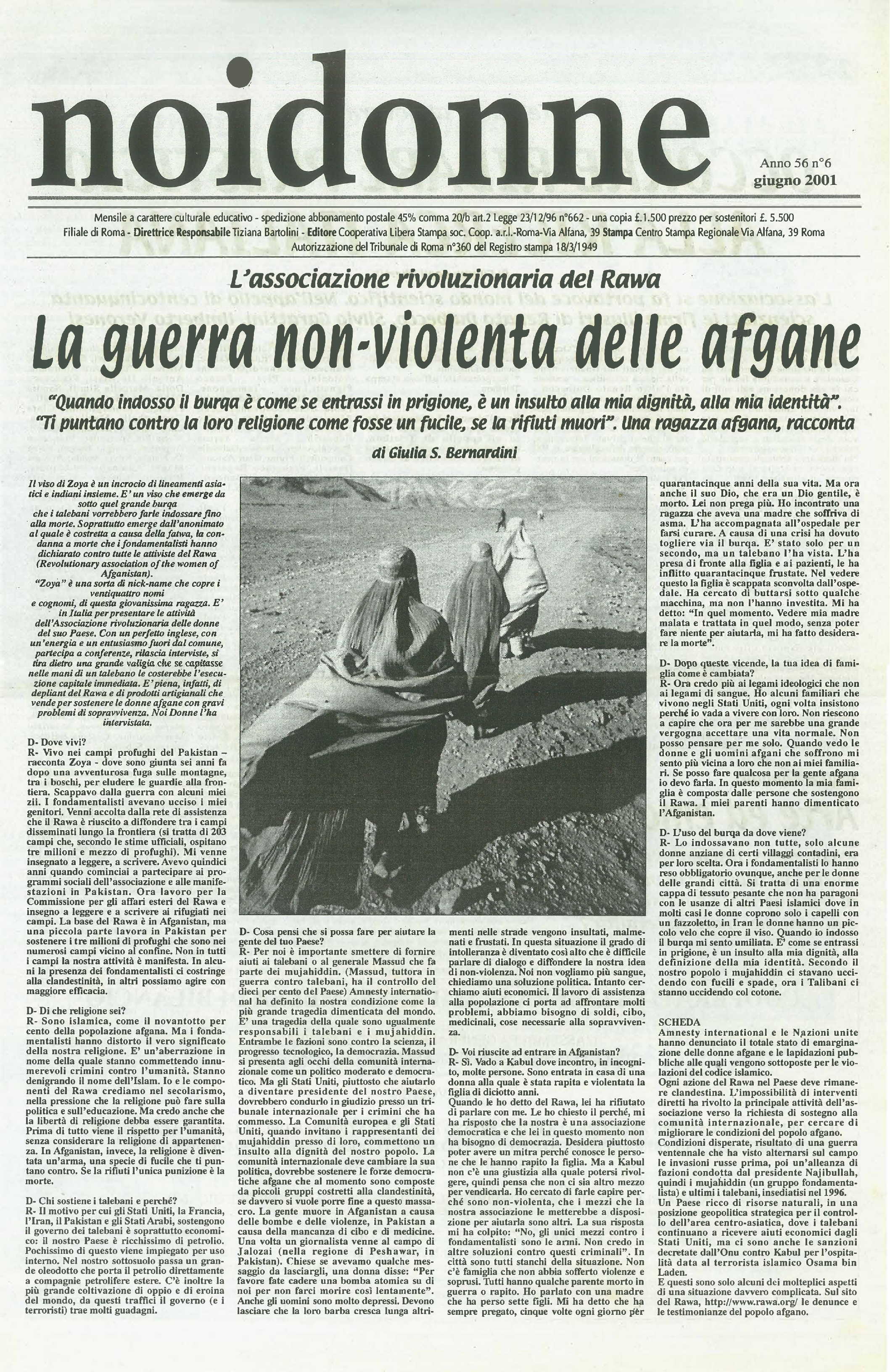 Foto: La guerra non violenta delle afgane