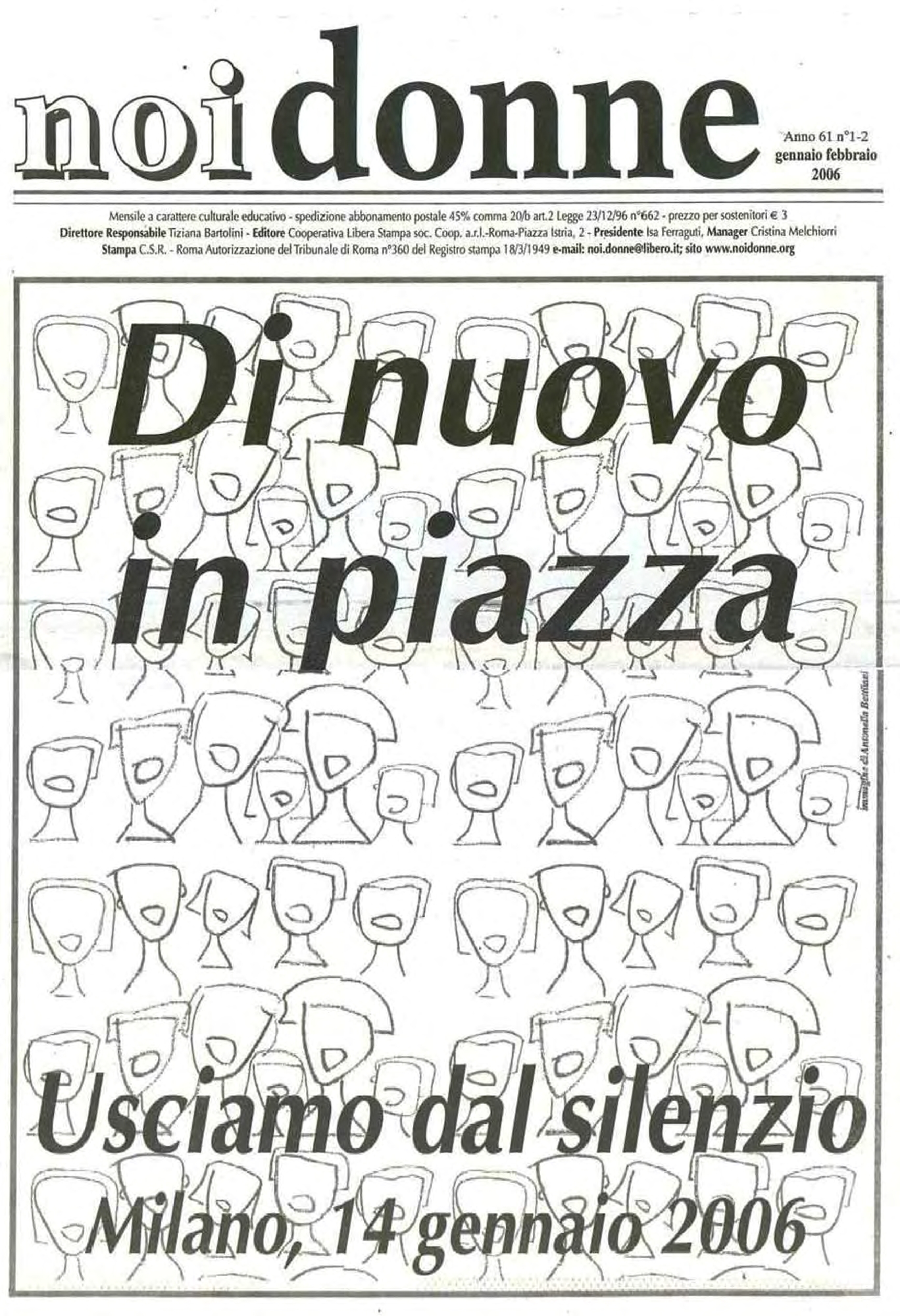 Foto: Di nuovo in piazza. 14 gennaio 2006: Usciamo dal silenzio