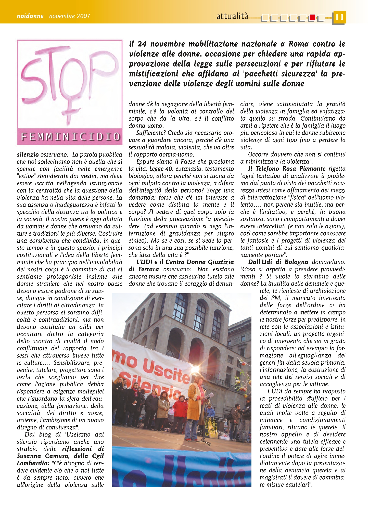 Foto: Stop femminicidio