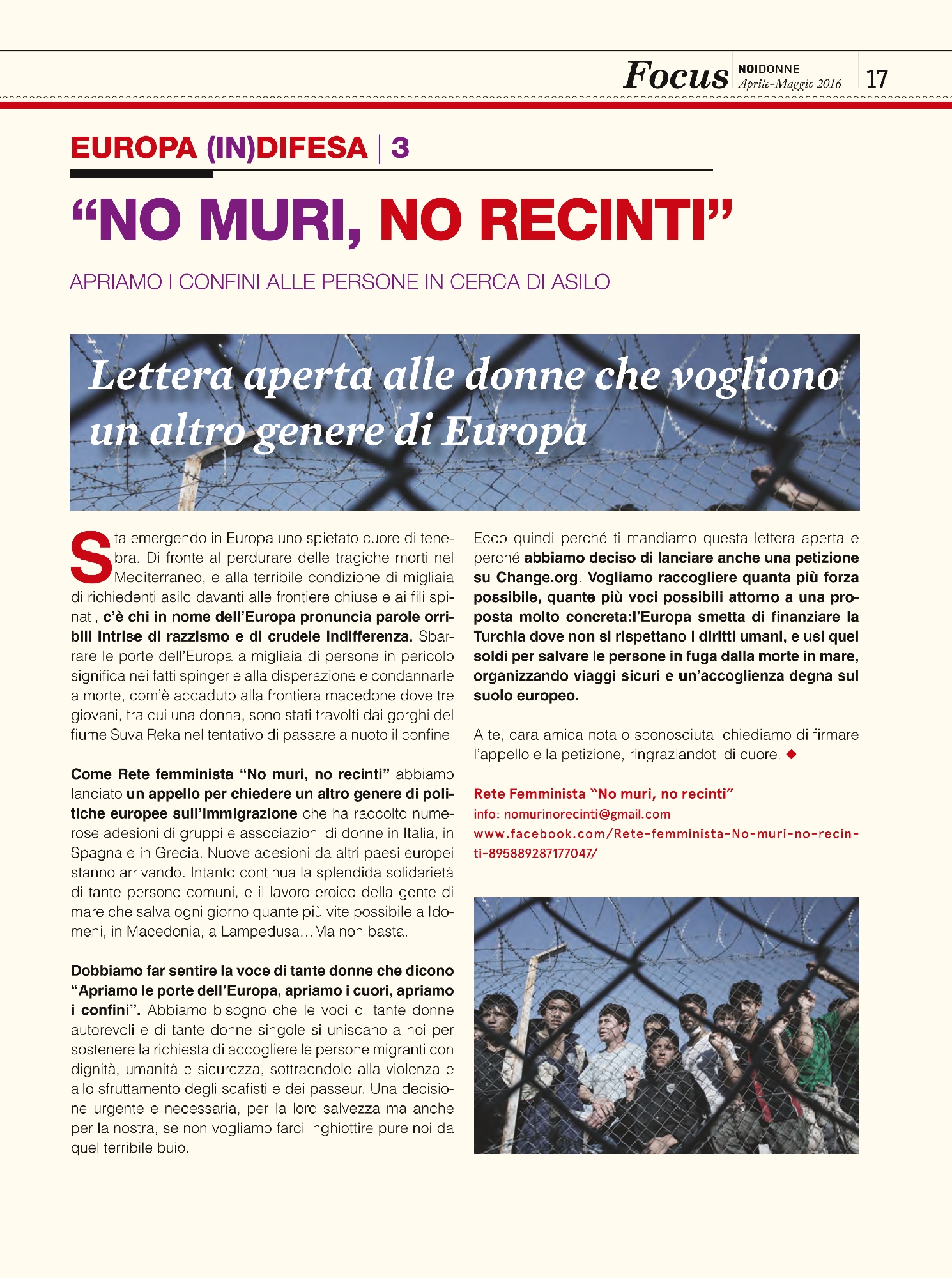 Foto: (nr 4-5) Europa (in)difesa. Barriere politiche e culturali