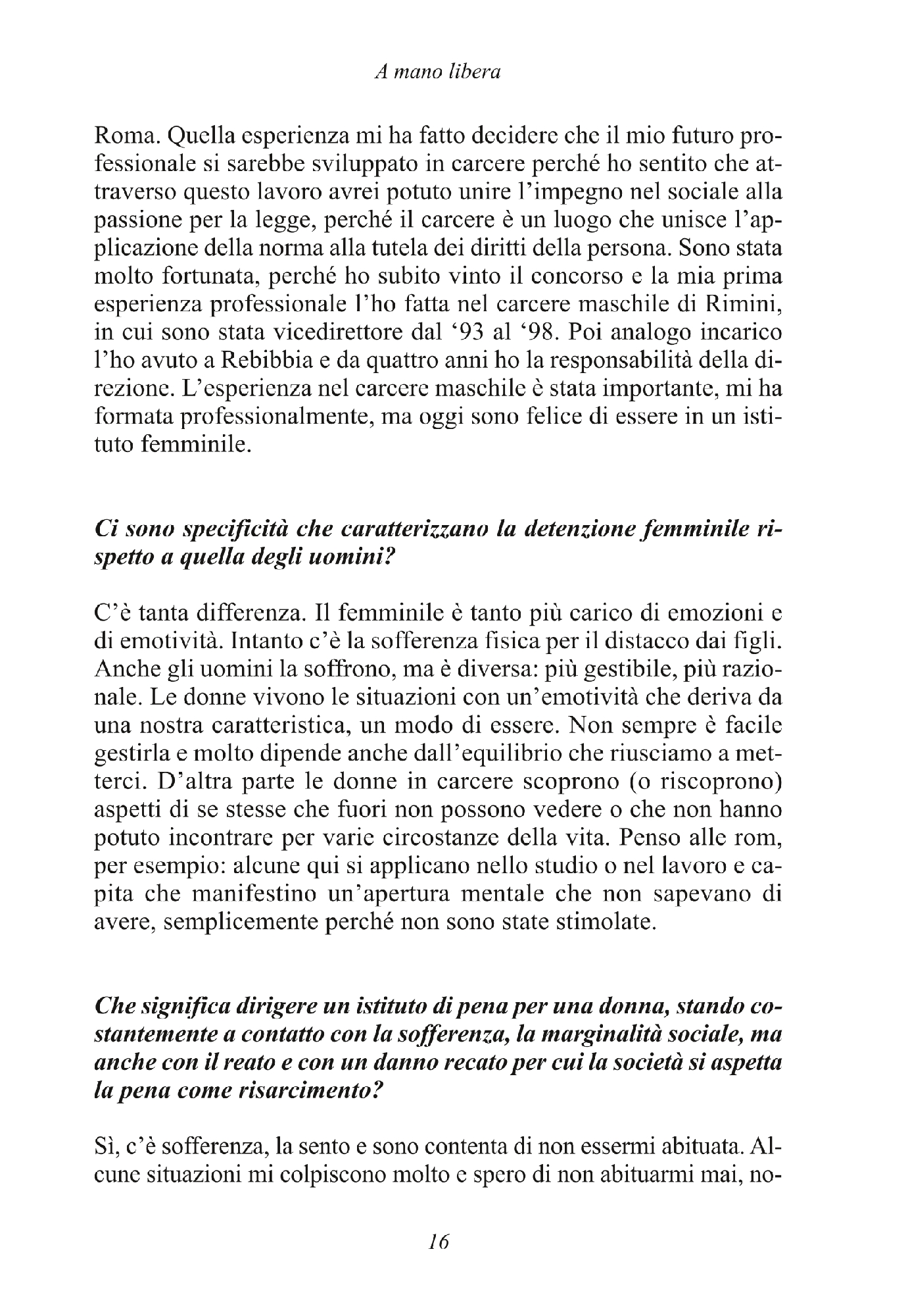 Foto: A MANO LIBERA (Progetto Rebibbia)