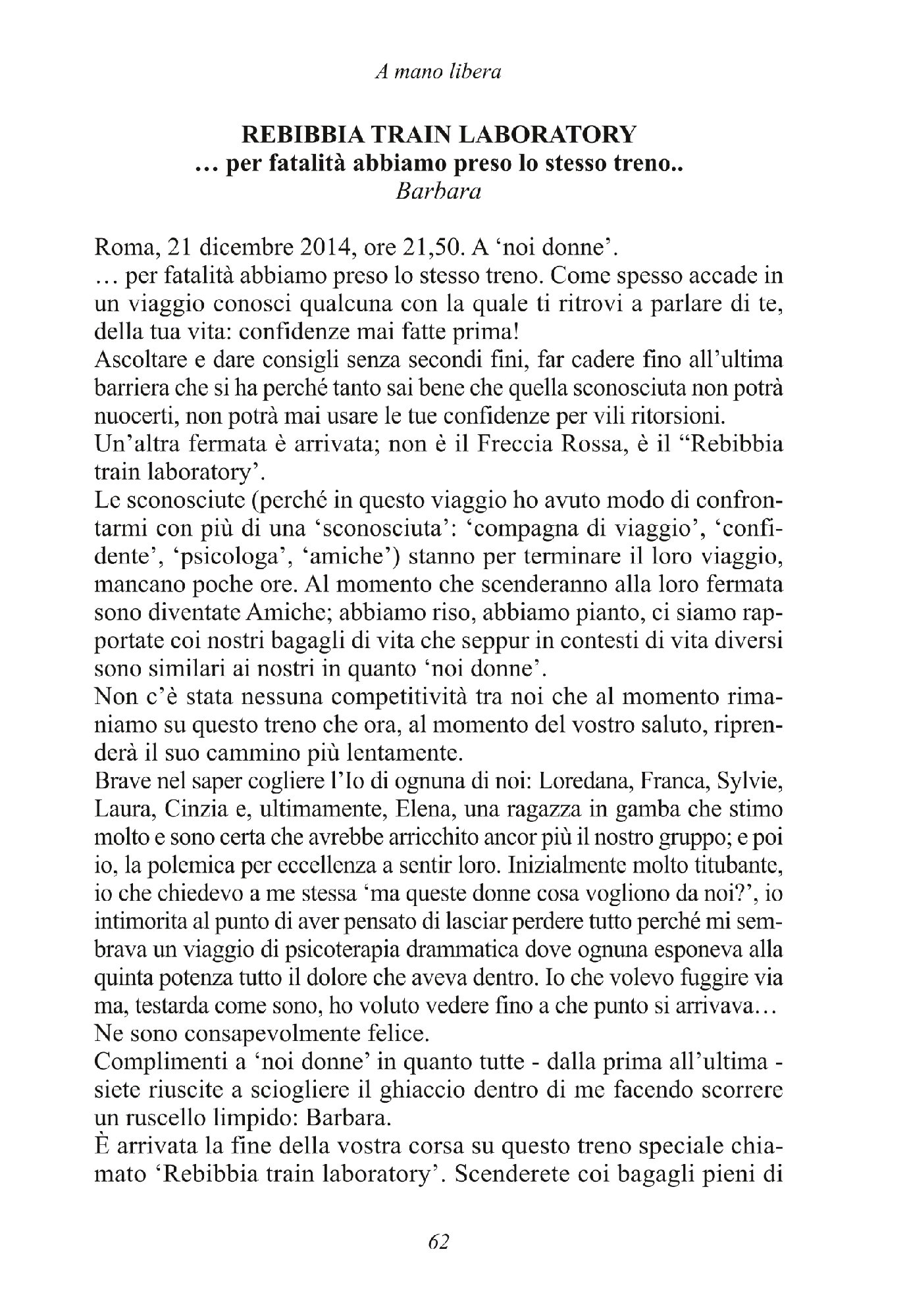 Foto: A MANO LIBERA (Progetto Rebibbia)