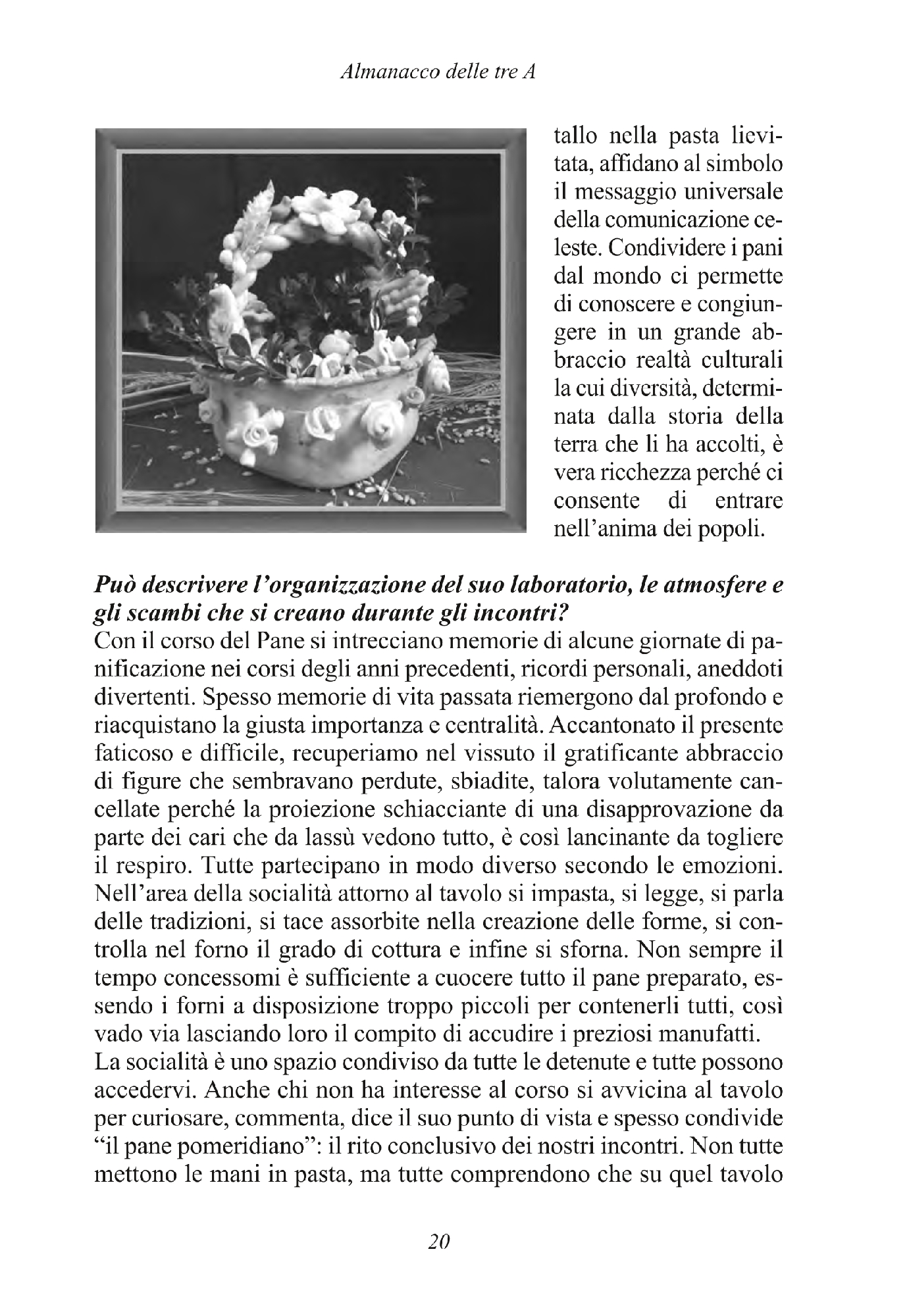 Foto: ALMANACCO DELLE TRE A (Progetto Rebibbia)