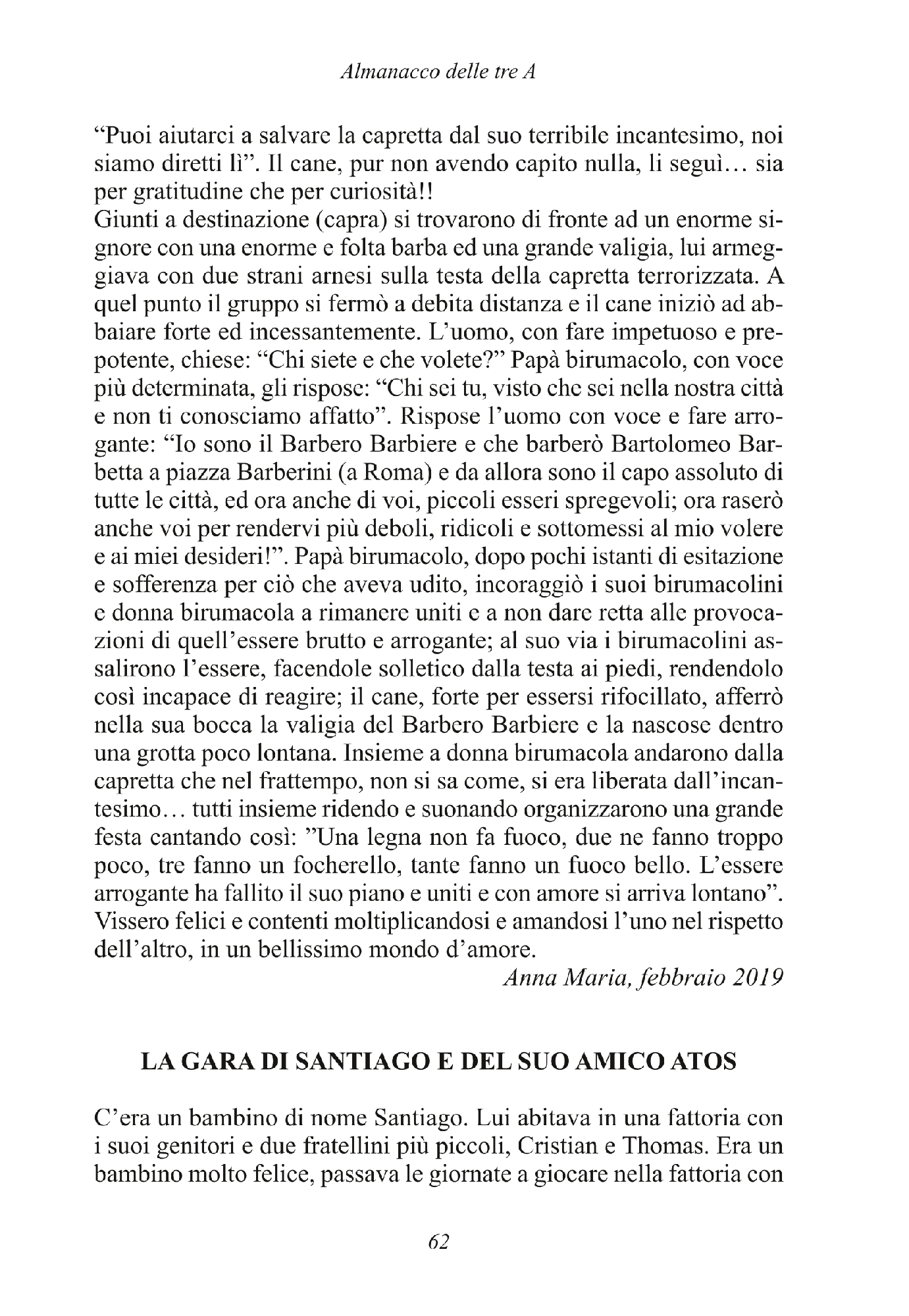 Foto: ALMANACCO DELLE TRE A (Progetto Rebibbia)